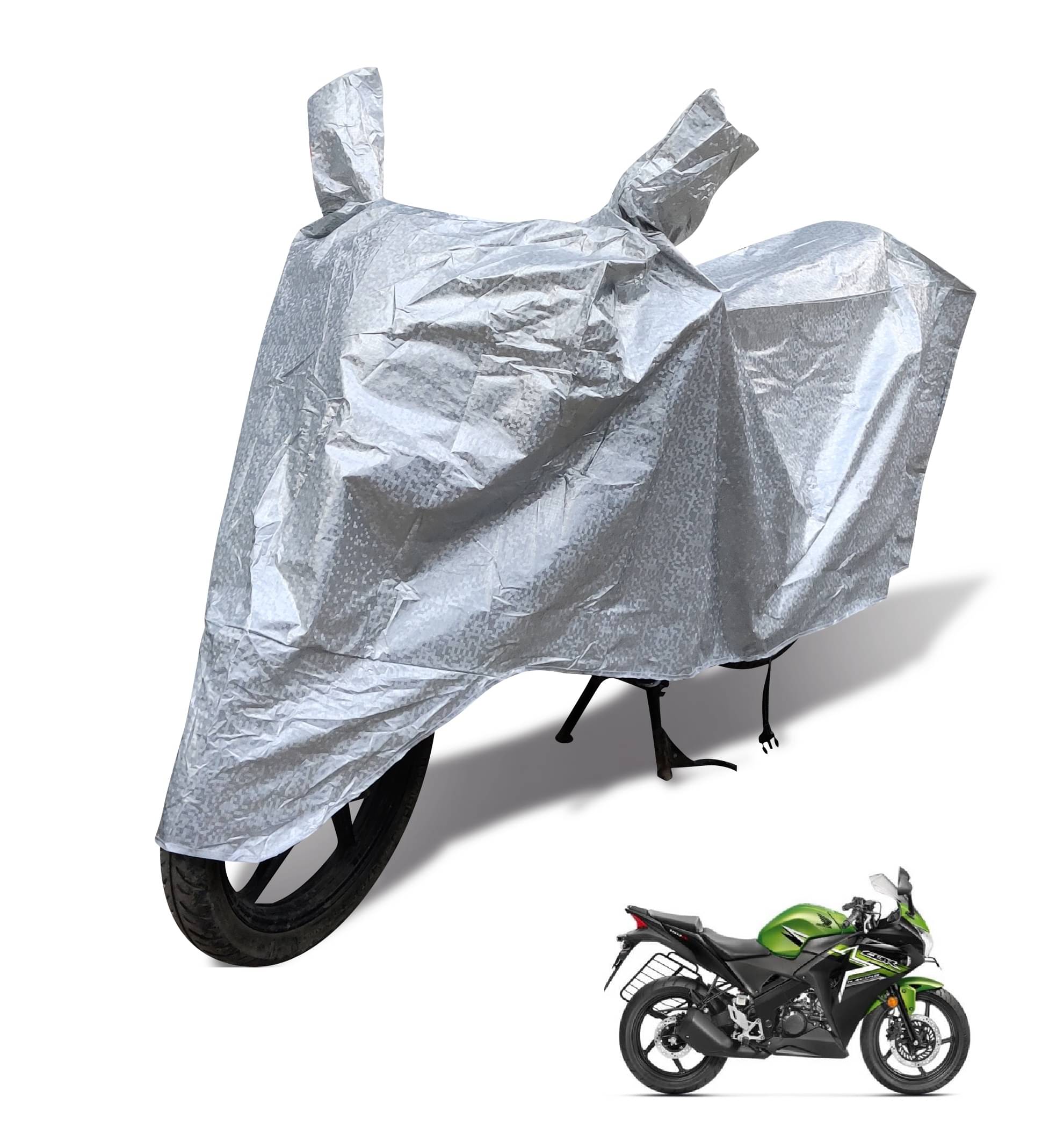     			Mockhe Bike Body Cover for Honda CBR 150R ( Pack of 1 ) , Silver