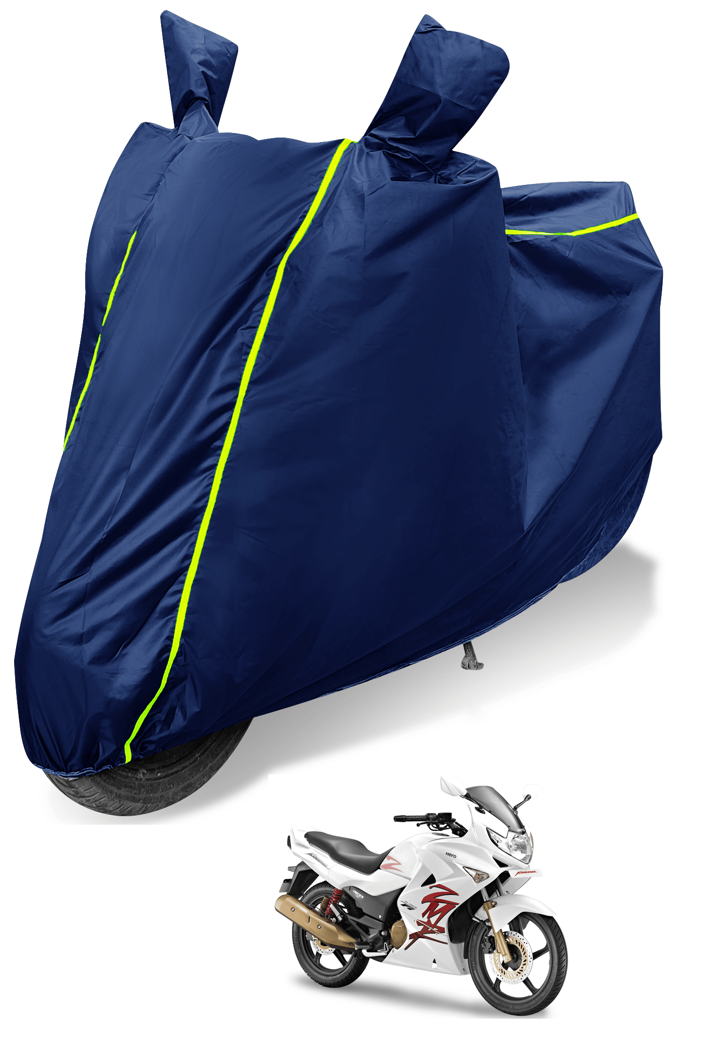 Mockhe Bike Body Cover for Hero Karizma ZMR ( Pack of 1 ) , Blue Mockhe Bike Body Cover for Hero Karizma ZMR ( Pack of 1 ) , Blue