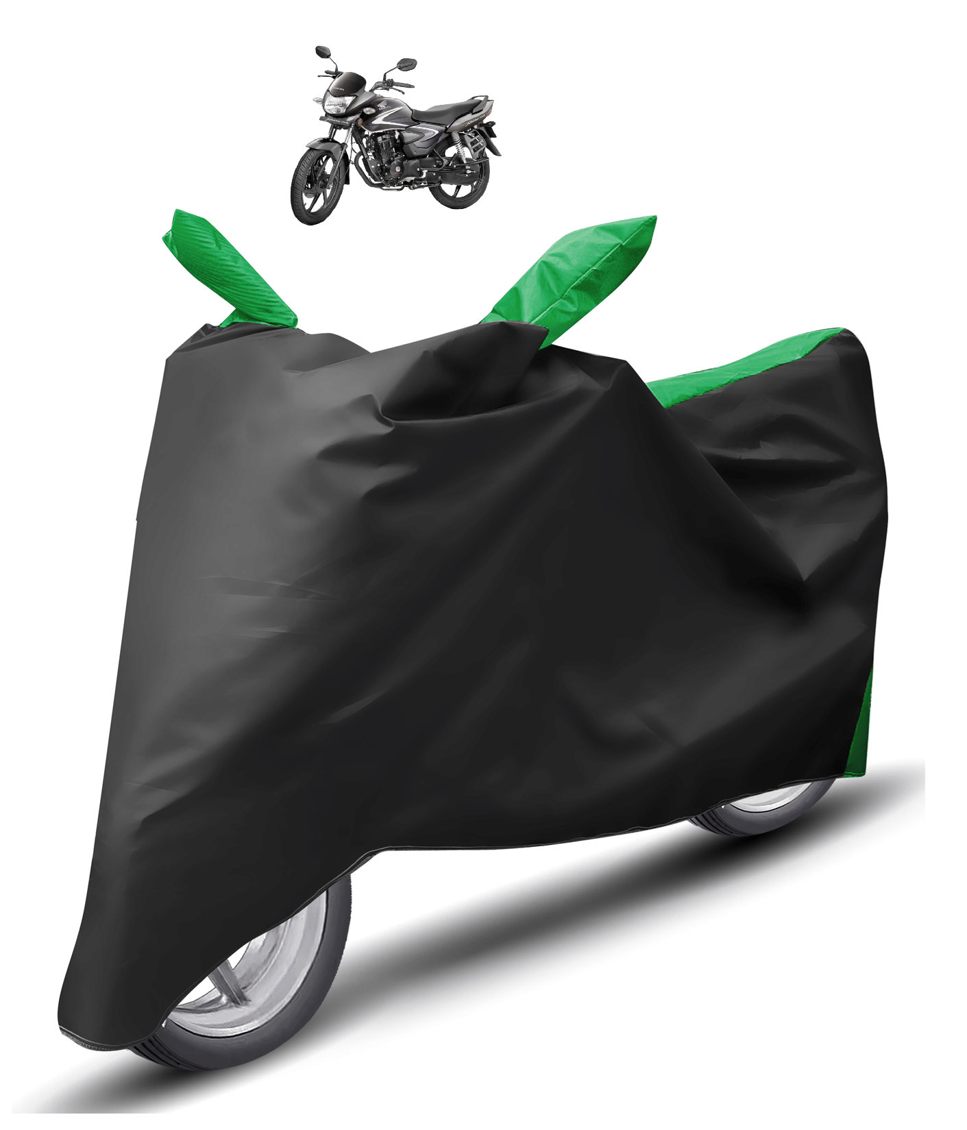     			Mockhe Bike Body Cover for Honda CB Shine ( Pack of 1 ) , Green