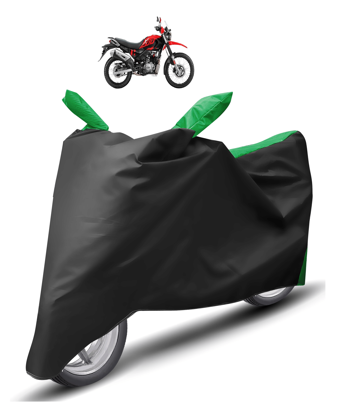 Mockhe Bike Body Cover for Hero All Bike Models ( Pack of 1 ) , Green Mockhe Bike Body Cover for Hero All Bike Models ( Pack of 1 ) , Green