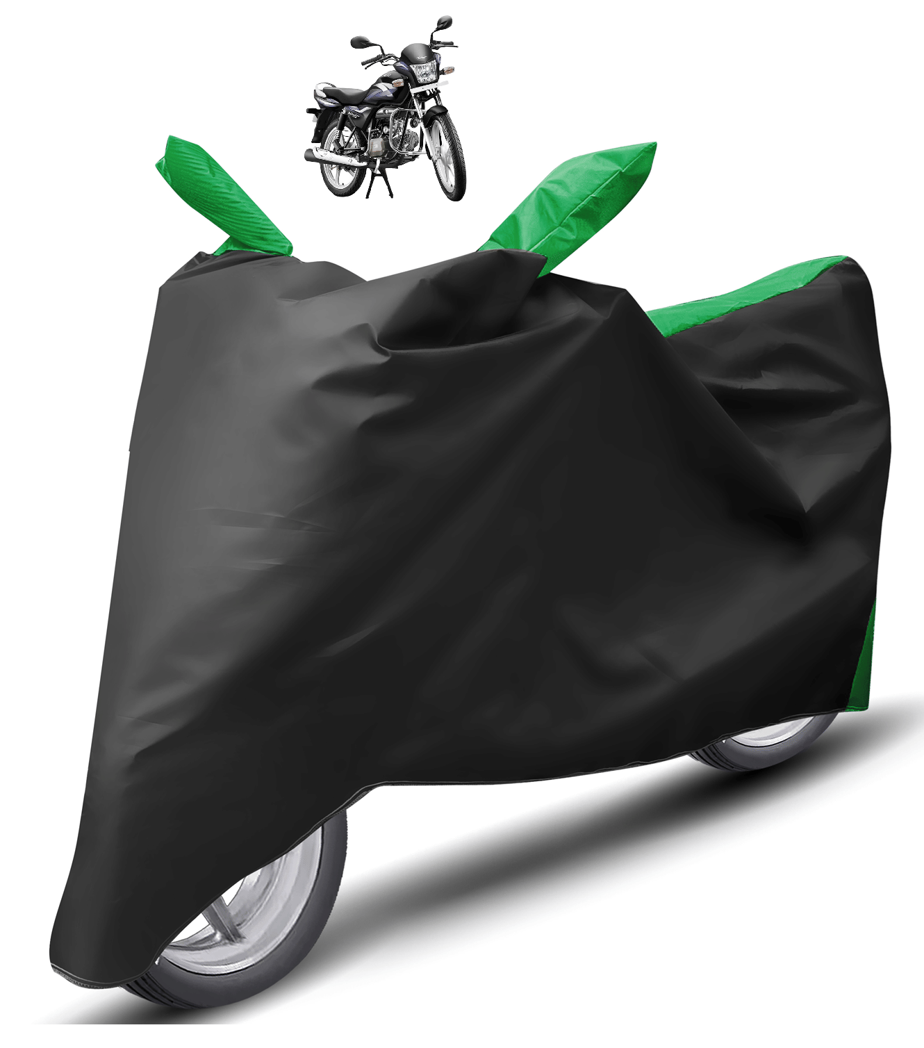Mockhe Bike Body Cover for Hero Splendor Pro ( Pack of 1 ) , Green Mockhe Bike Body Cover for Hero Splendor Pro ( Pack of 1 ) , Green
