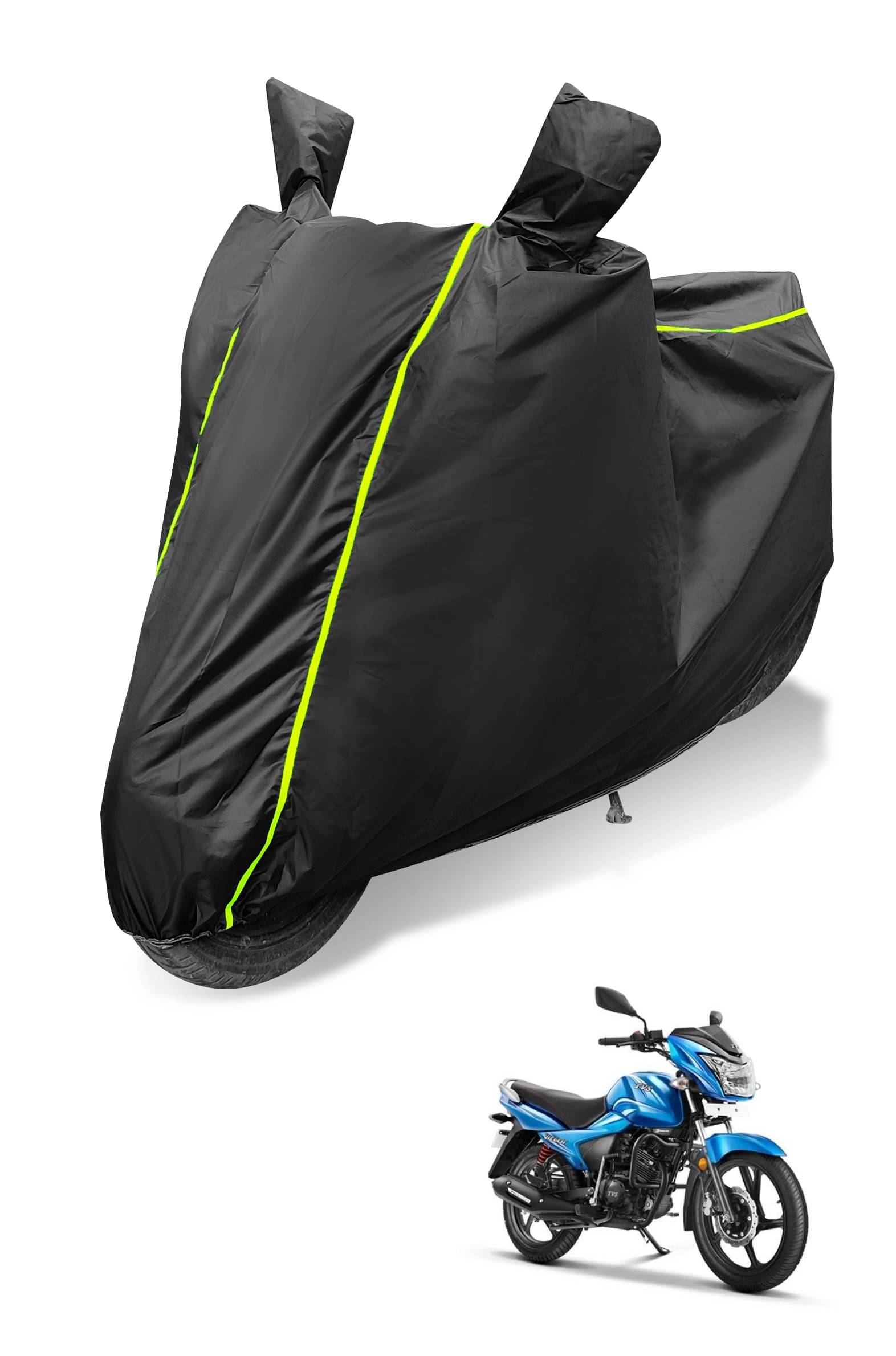 Mockhe Bike Body Cover for TVS Victor GLX ( Pack of 1 ) , Black Mockhe Bike Body Cover for TVS Victor GLX ( Pack of 1 ) , Black