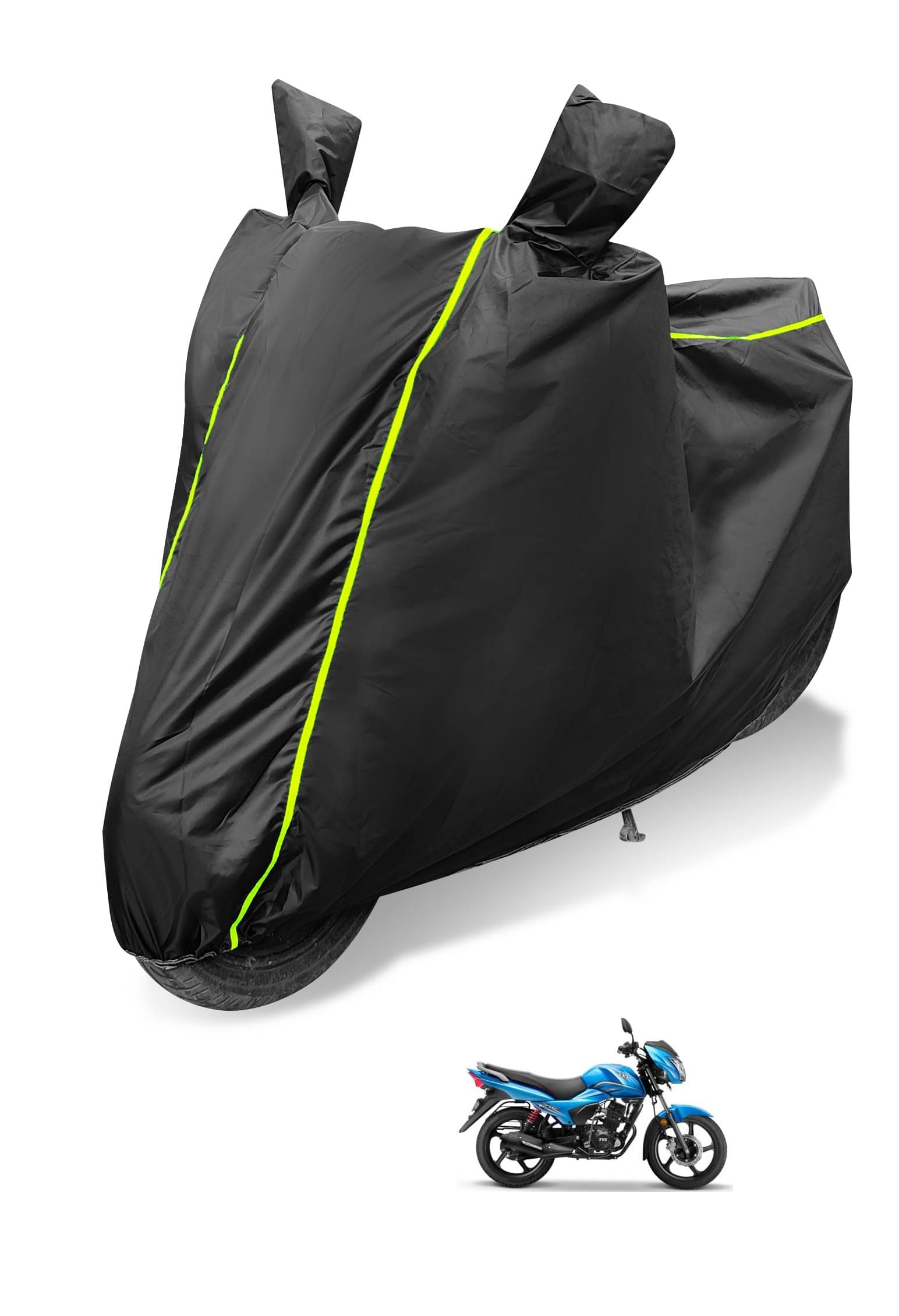     			Mockhe Bike Body Cover for TVS Victor ( Pack of 1 ) , Black
