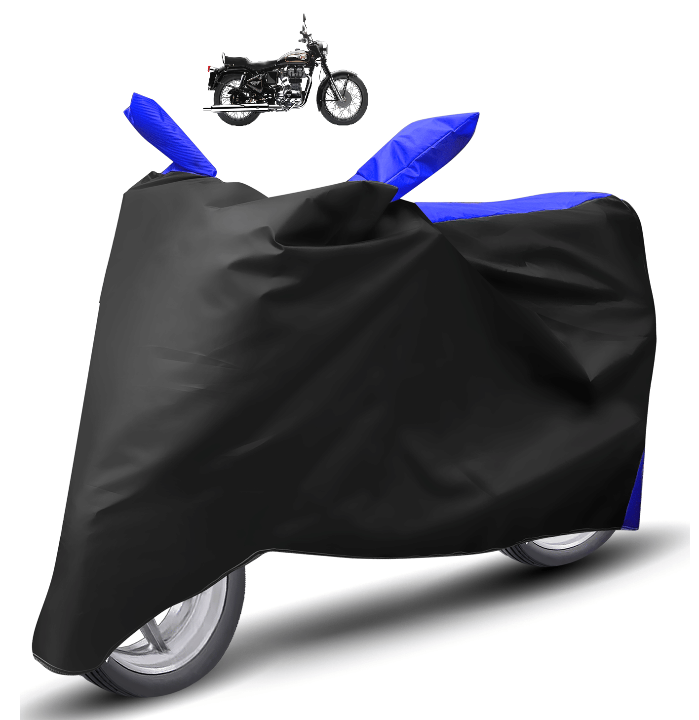 Mockhe Bike Body Cover for Royal Enfield Bullet 350 ( Pack of 1 ) , Navy Blue Mockhe Bike Body Cover for Royal Enfield Bullet 350 ( Pack of 1 ) , Navy Blue