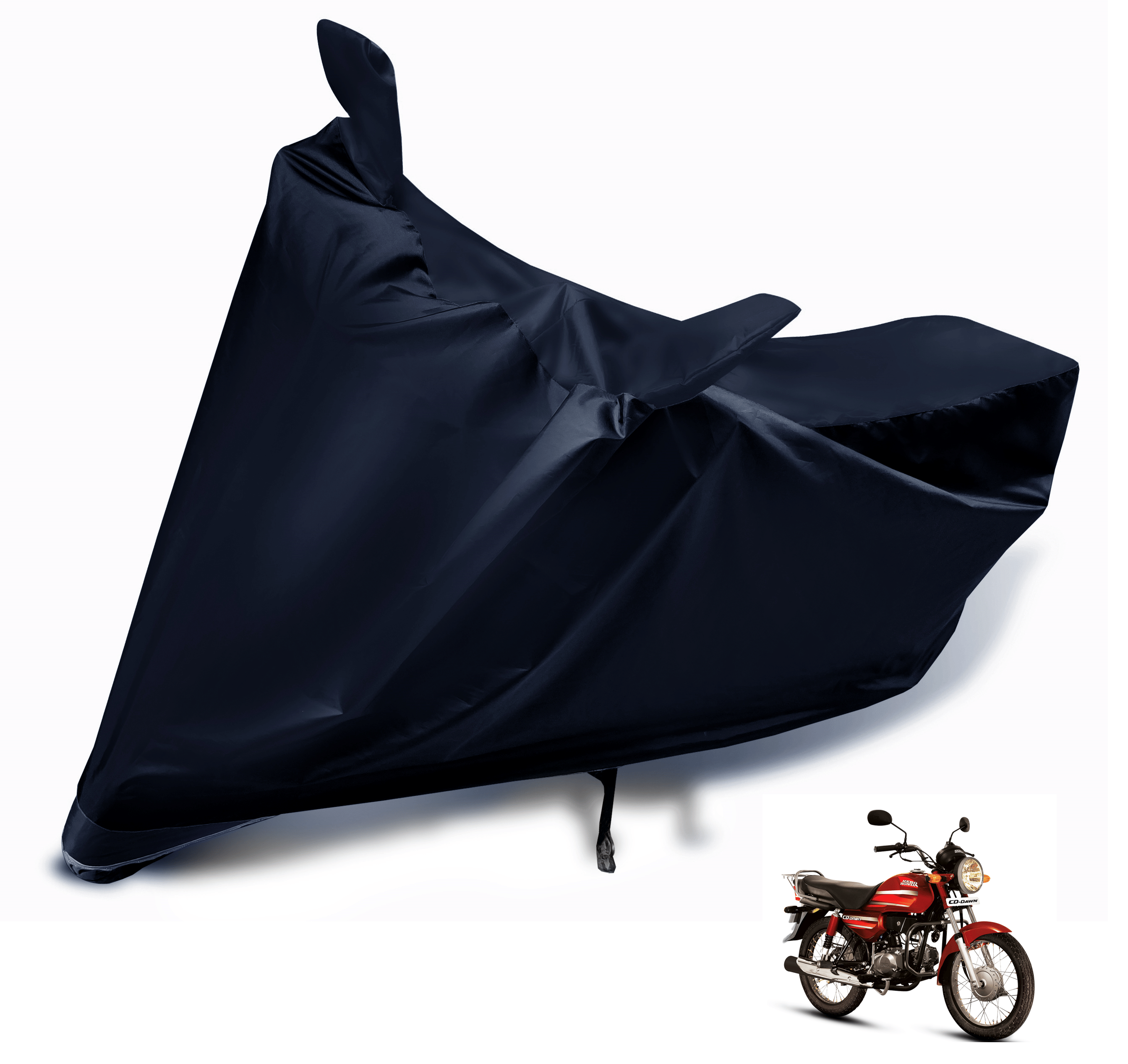 Mockhe Bike Body Cover for Hero CD Dawn ( Pack of 1 ) , Black     			Mockhe Bike Body Cover for Hero CD Dawn ( Pack of 1 ) , Black