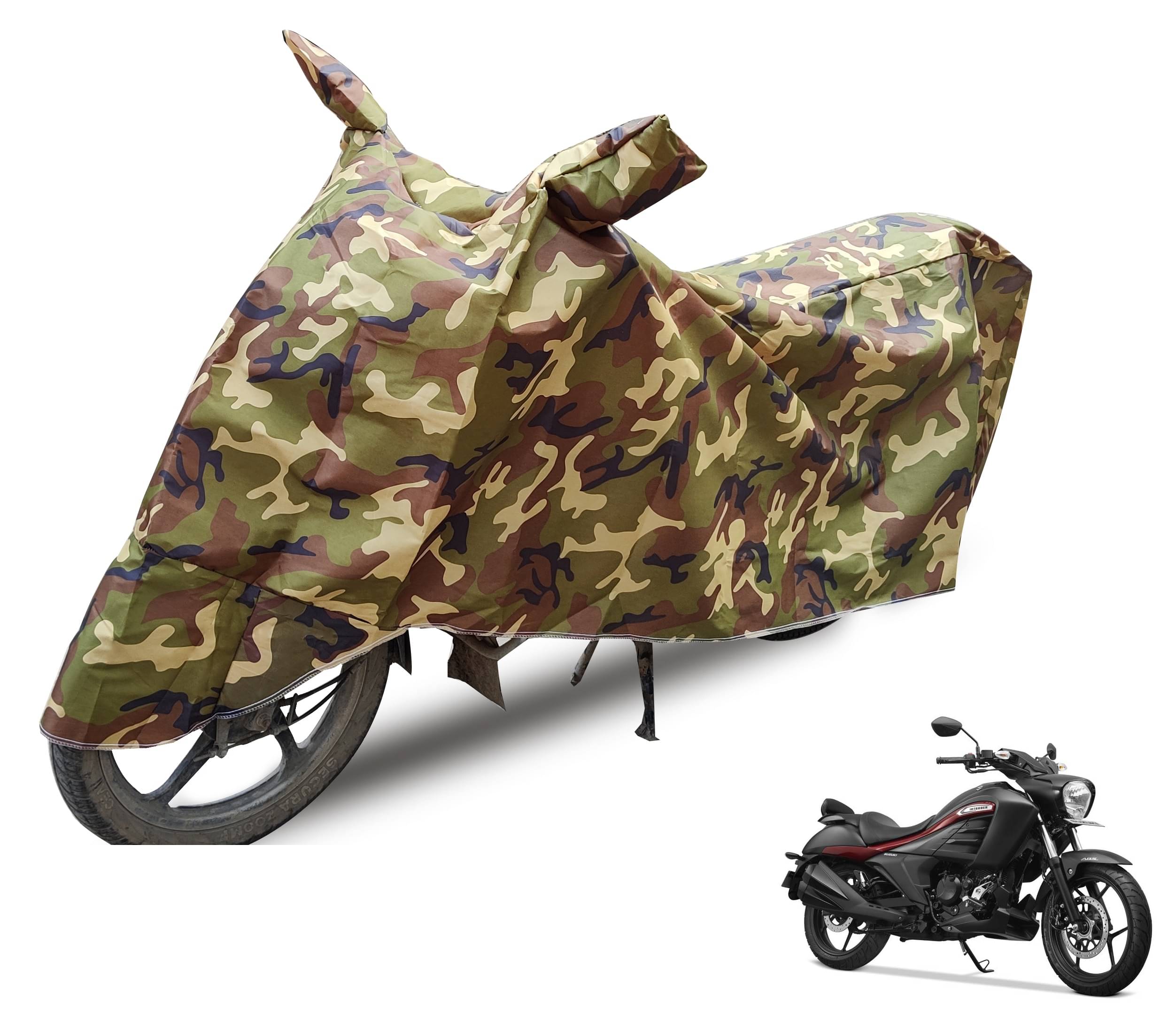 Mockhe Bike Body Cover for Suzuki Intruder ( Pack of 1 ) , Camouflage     			Mockhe Bike Body Cover for Suzuki Intruder ( Pack of 1 ) , Camouflage