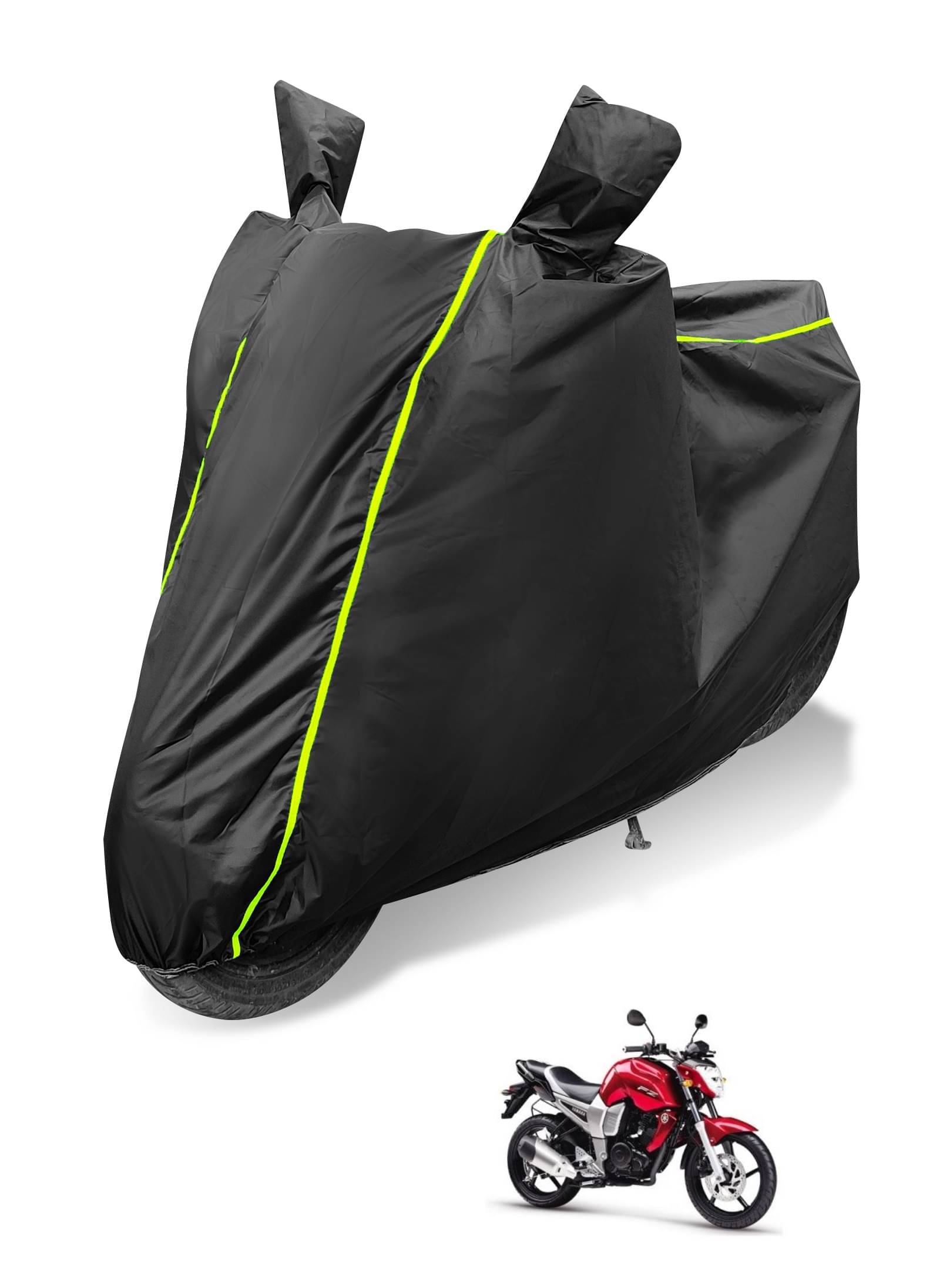 Mockhe Bike Body Cover for Yamaha FZ ( Pack of 1 ) , Black Mockhe Bike Body Cover for Yamaha FZ ( Pack of 1 ) , Black