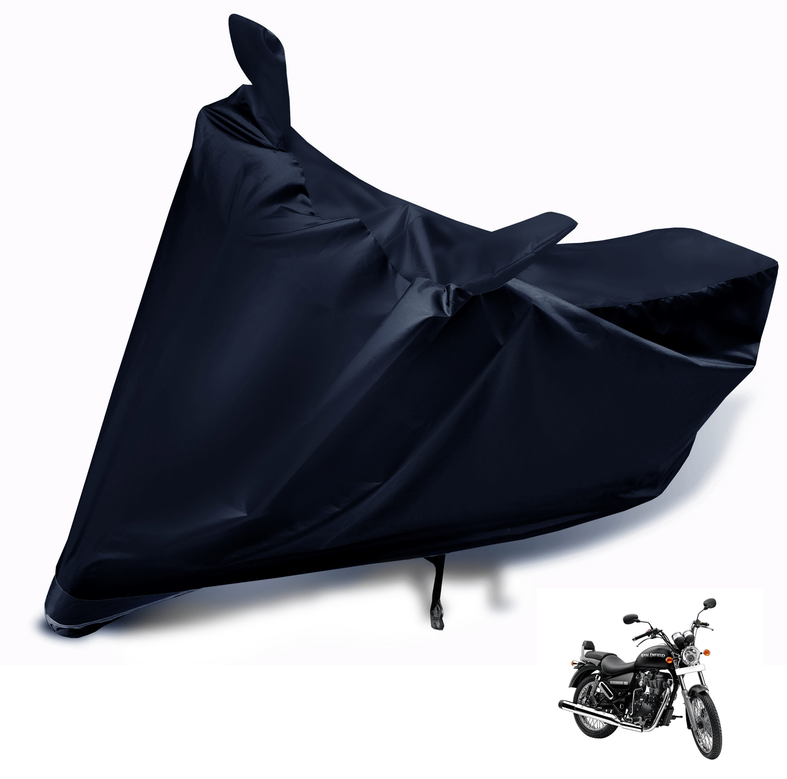     			Mockhe Bike Body Cover for Royal Enfield Thunderbird 350 ( Pack of 1 ) , Black