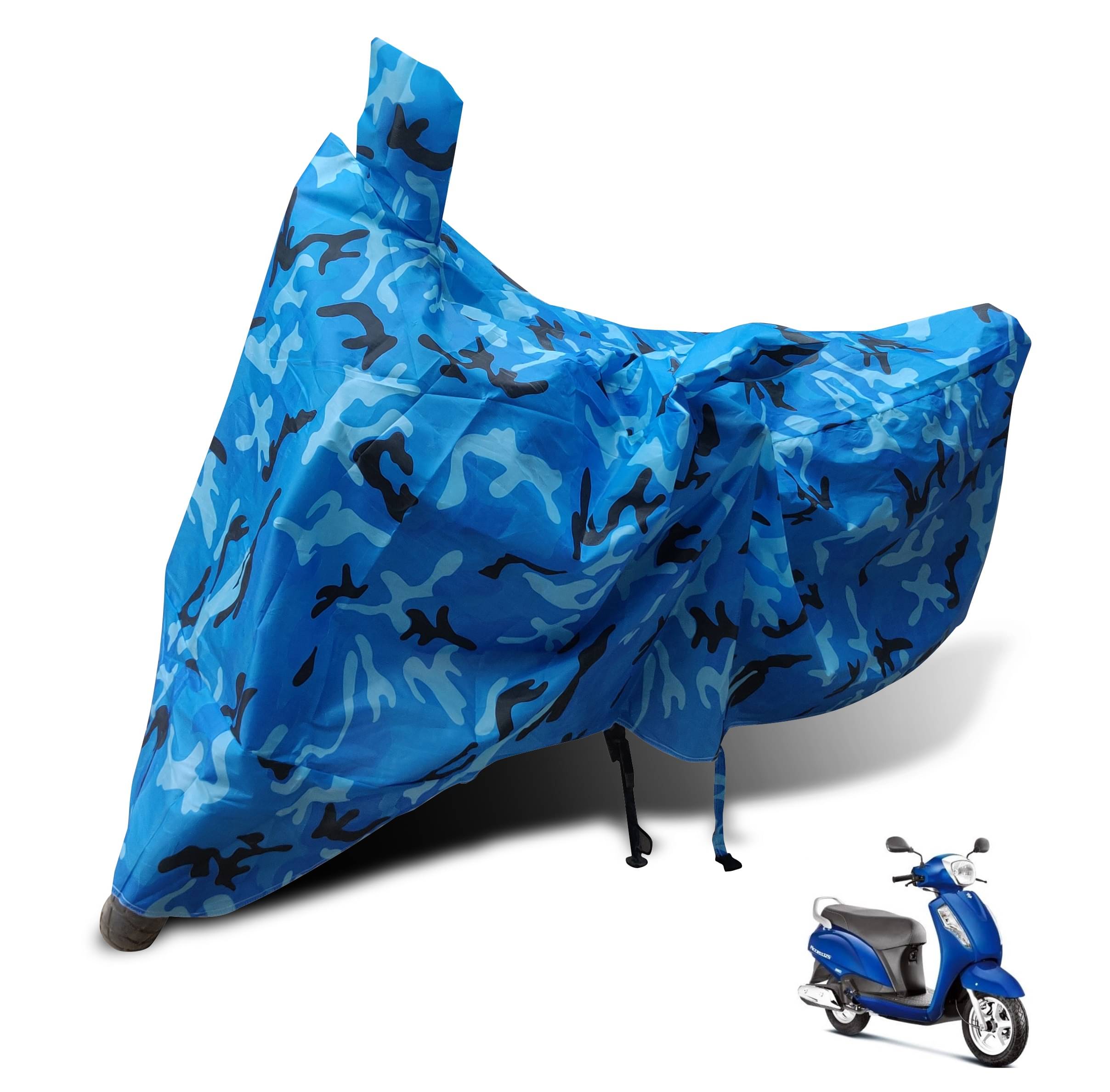 Mockhe Bike Body Cover for Suzuki Access 125 ( Pack of 1 ) , Blue Mockhe Bike Body Cover for Suzuki Access 125 ( Pack of 1 ) , Blue
