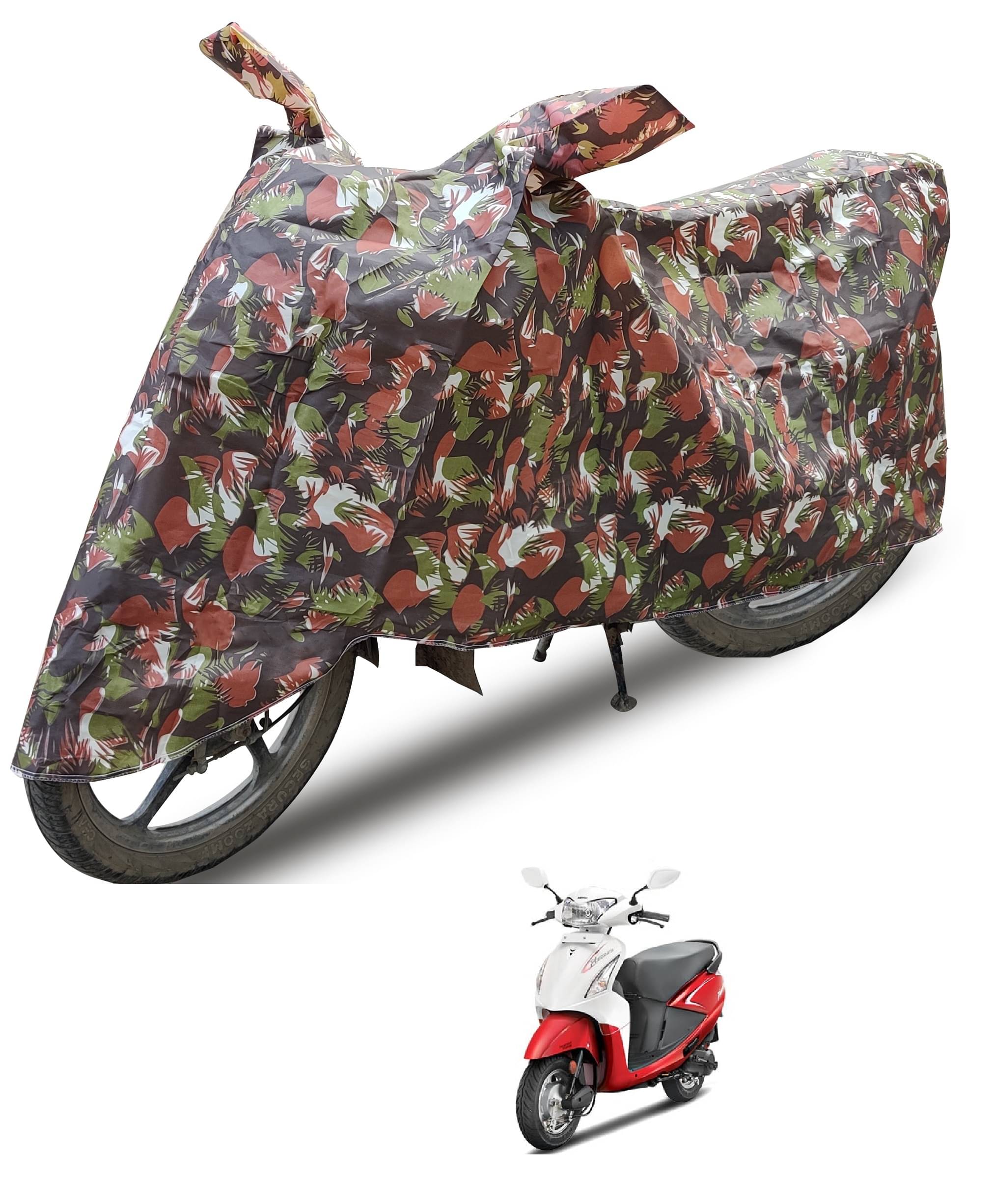 Mockhe Bike Body Cover for Hero Pleasure ( Pack of 1 ) , Brown Mockhe Bike Body Cover for Hero Pleasure ( Pack of 1 ) , Brown