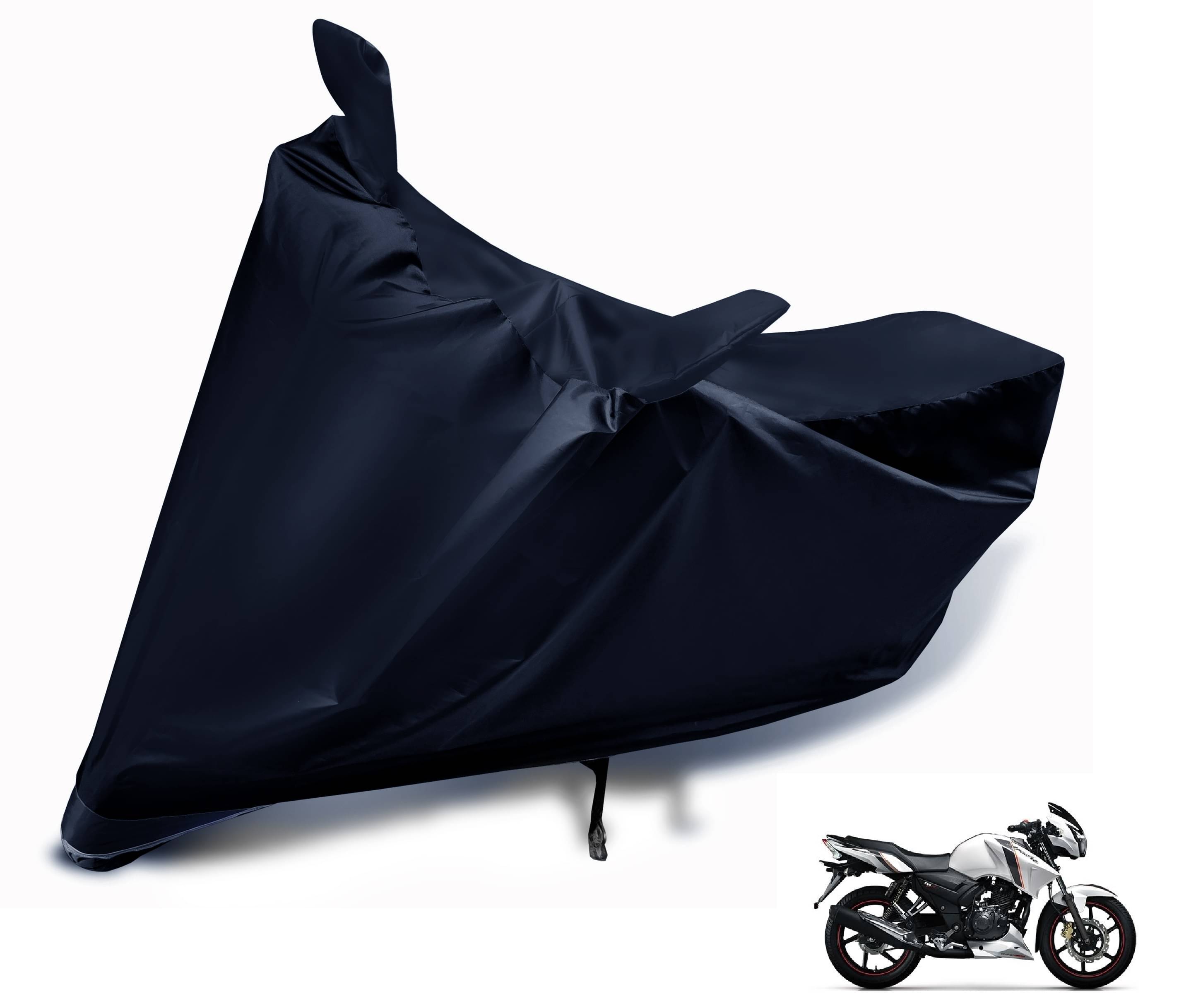 Mockhe Bike Body Cover for TVS Apache RTR 160 ( Pack of 1 ) , Black Mockhe Bike Body Cover for TVS Apache RTR 160 ( Pack of 1 ) , Black