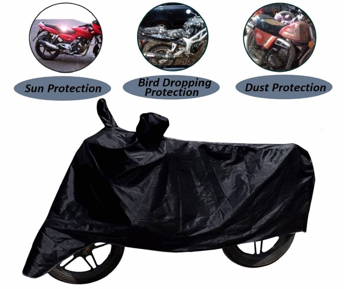 Mockhe Bike Body Cover for Yamaha All Bike Models ( Pack of 1 ) , Black Mockhe Bike Body Cover for Yamaha All Bike Models ( Pack of 1 ) , Black