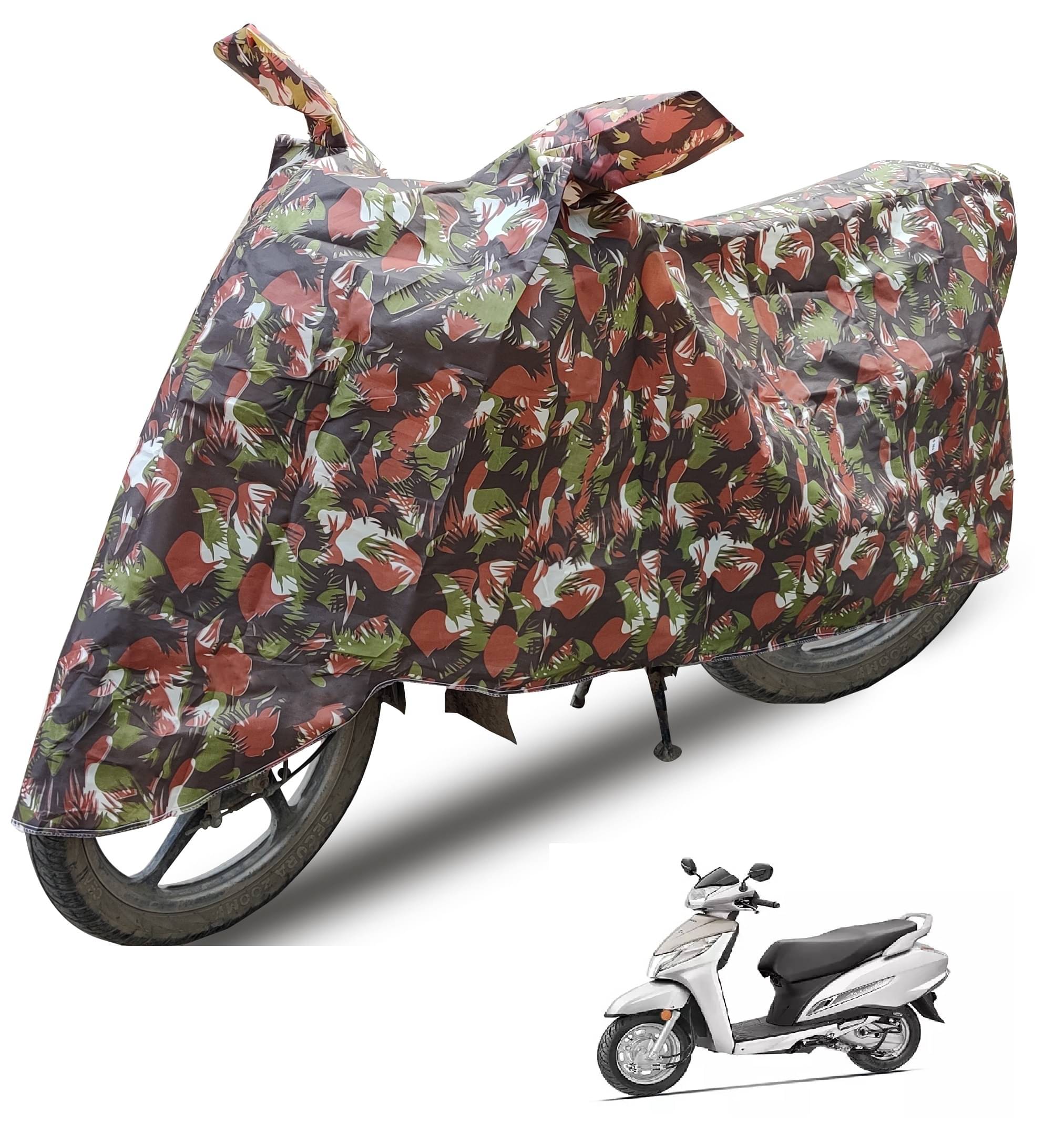     			Mockhe Bike Body Cover for Honda Activa 125 ( Pack of 1 ) , Brown