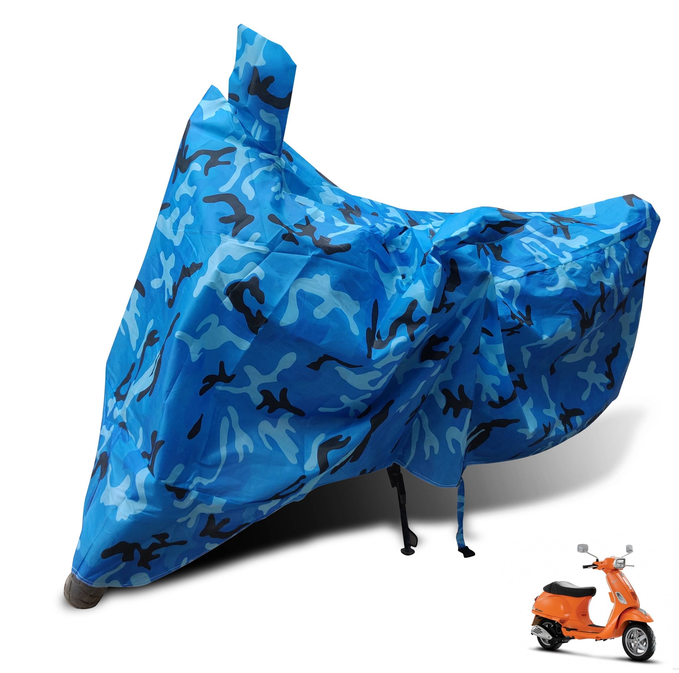     			Mockhe Bike Body Cover for Vespa SXL 125 ( Pack of 1 ) , Blue