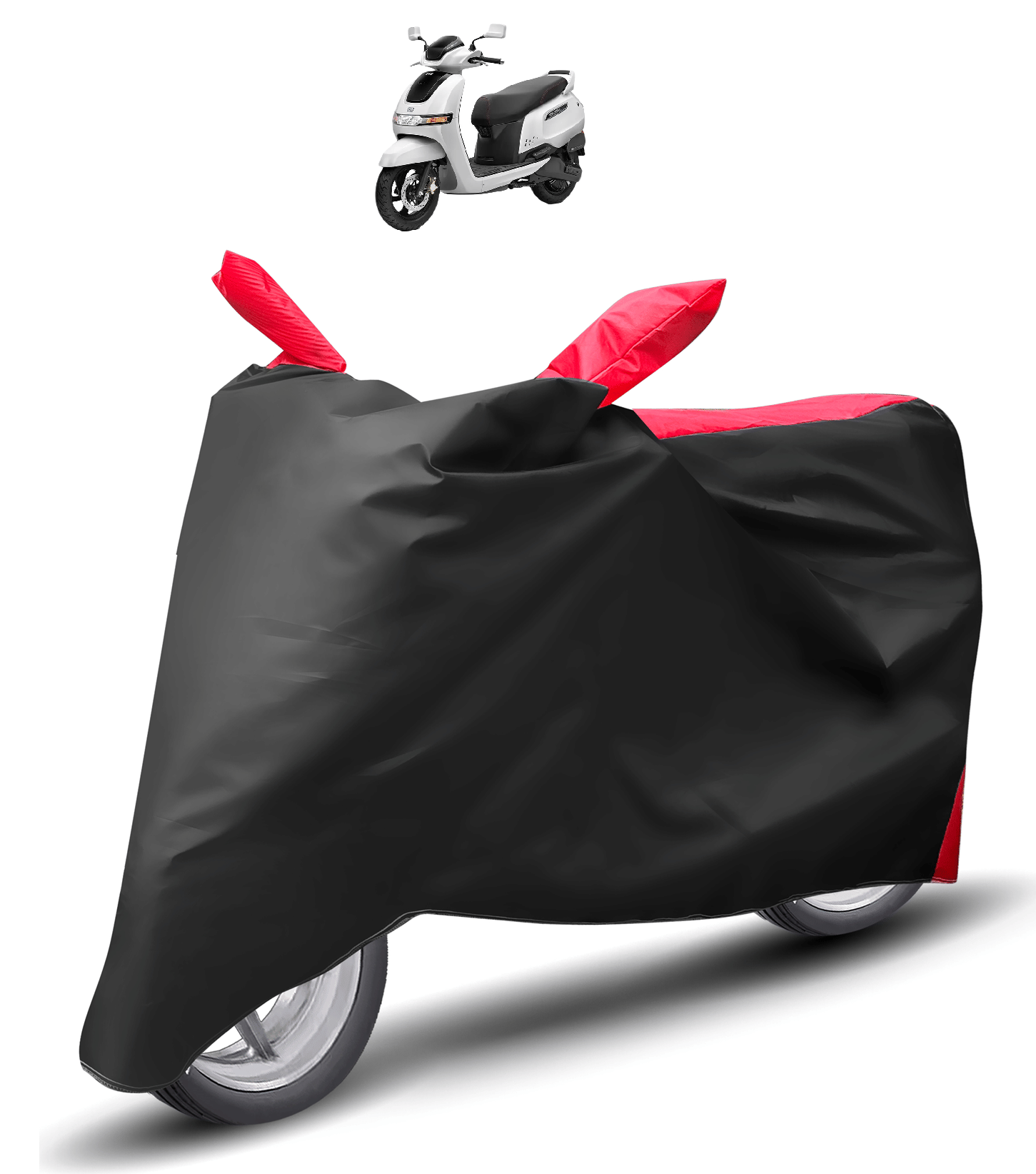     			Mockhe Bike Body Cover for TVS All Bike Models ( Pack of 1 ) , Red