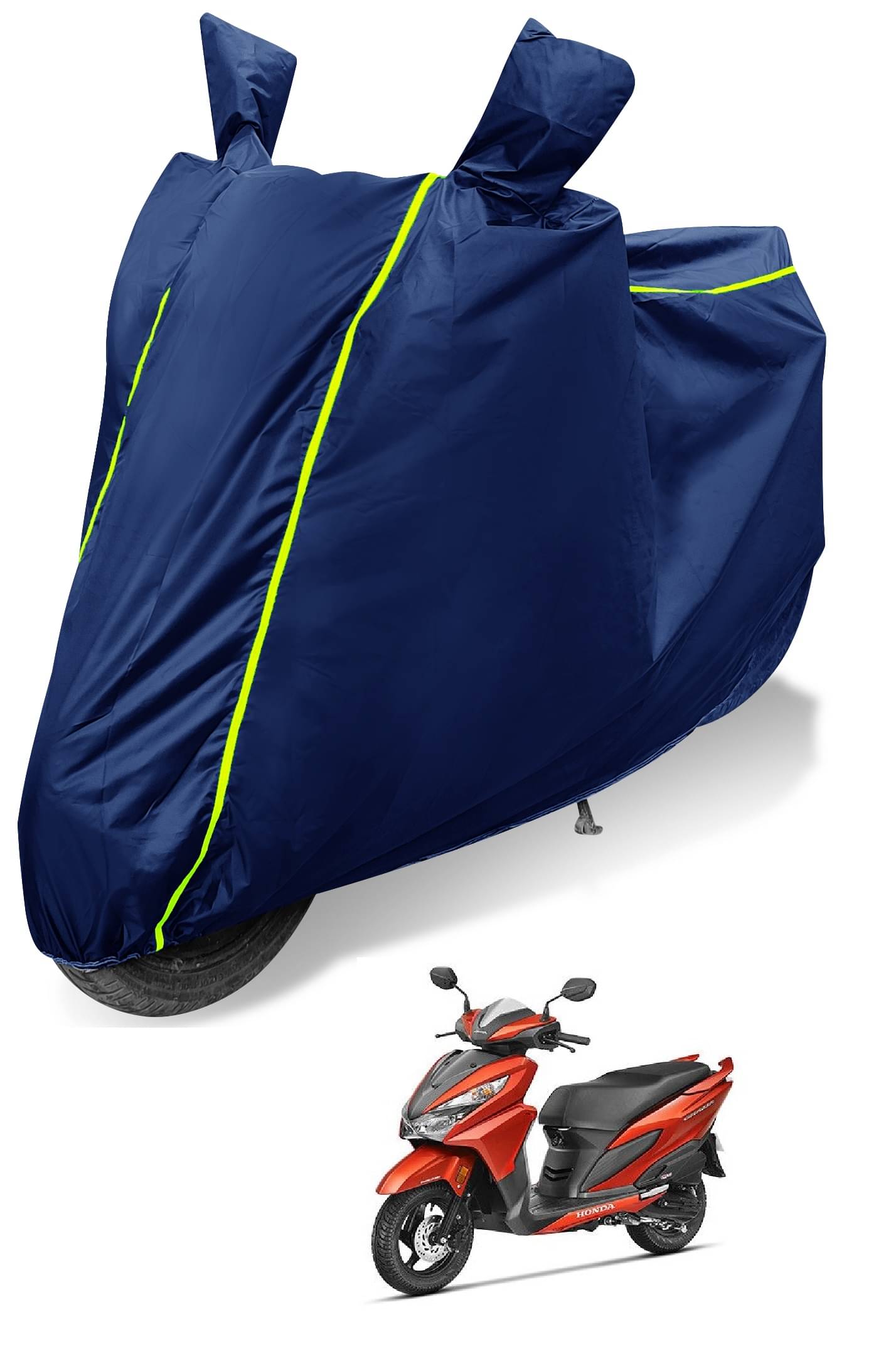 Mockhe Bike Body Cover for Honda Grazia ( Pack of 1 ) , Blue Mockhe Bike Body Cover for Honda Grazia ( Pack of 1 ) , Blue