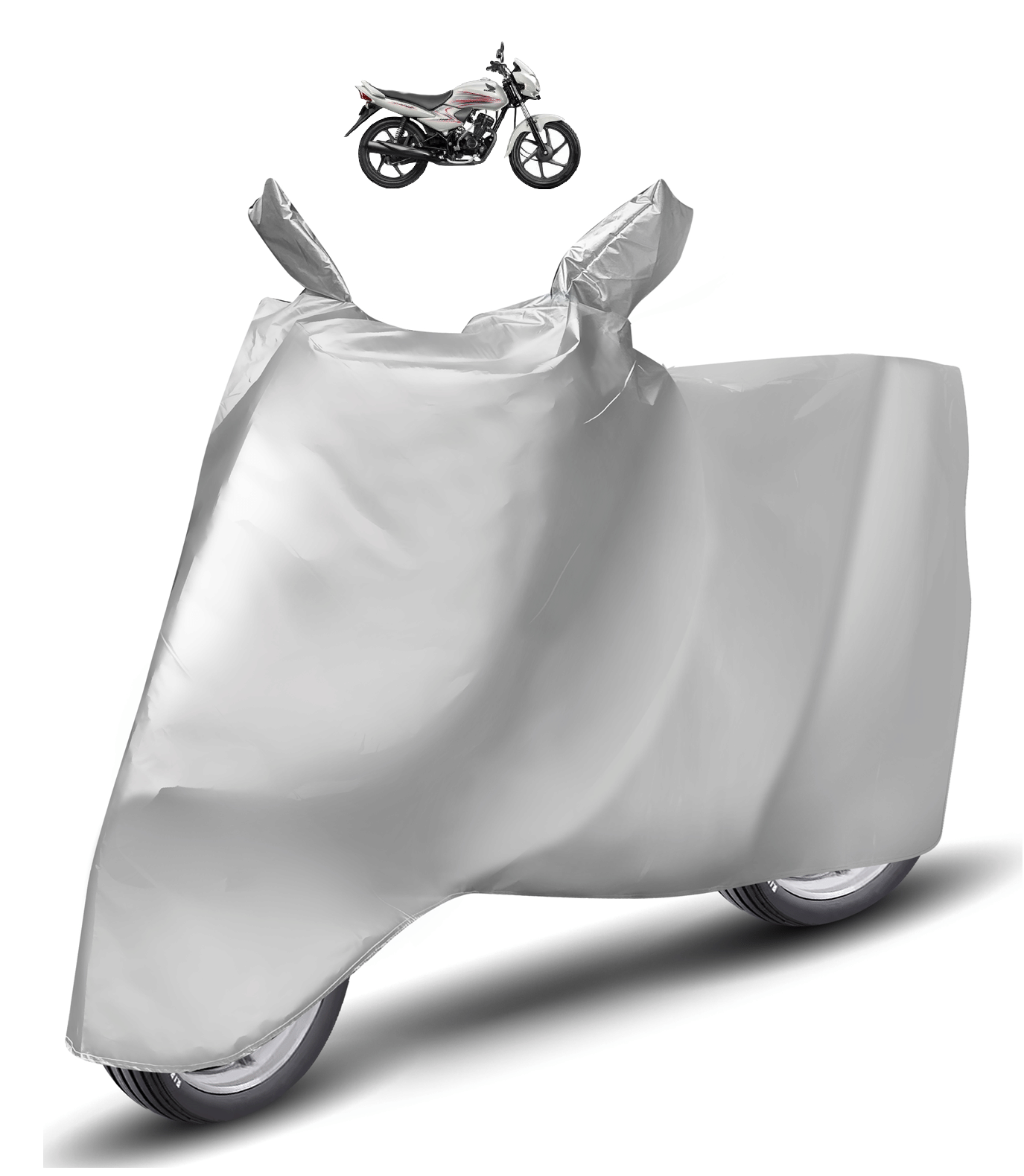 Mockhe Bike Body Cover for Honda Dream Neo ( Pack of 1 ) , Silver Mockhe Bike Body Cover for Honda Dream Neo ( Pack of 1 ) , Silver