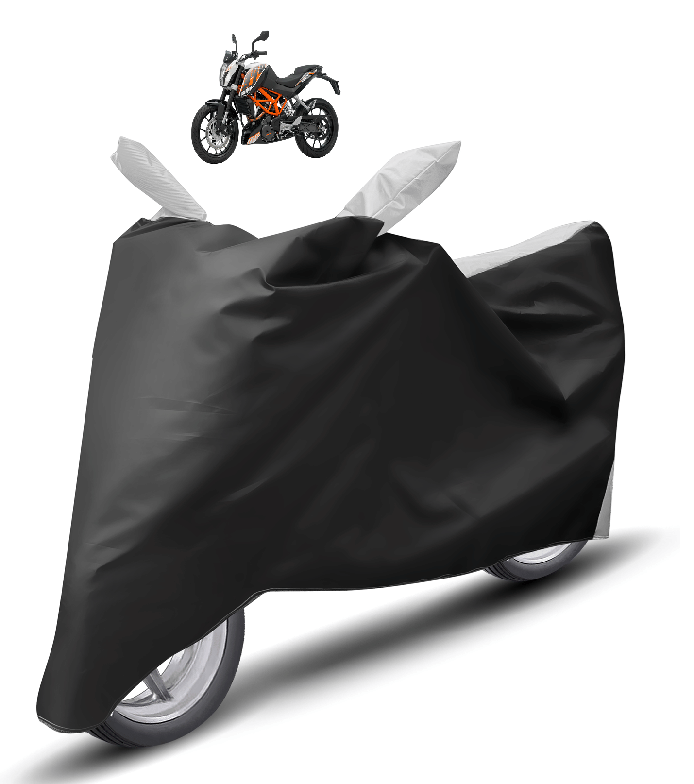 Mockhe Bike Body Cover for KTM Duke 390 ( Pack of 1 ) , Silver Mockhe Bike Body Cover for KTM Duke 390 ( Pack of 1 ) , Silver