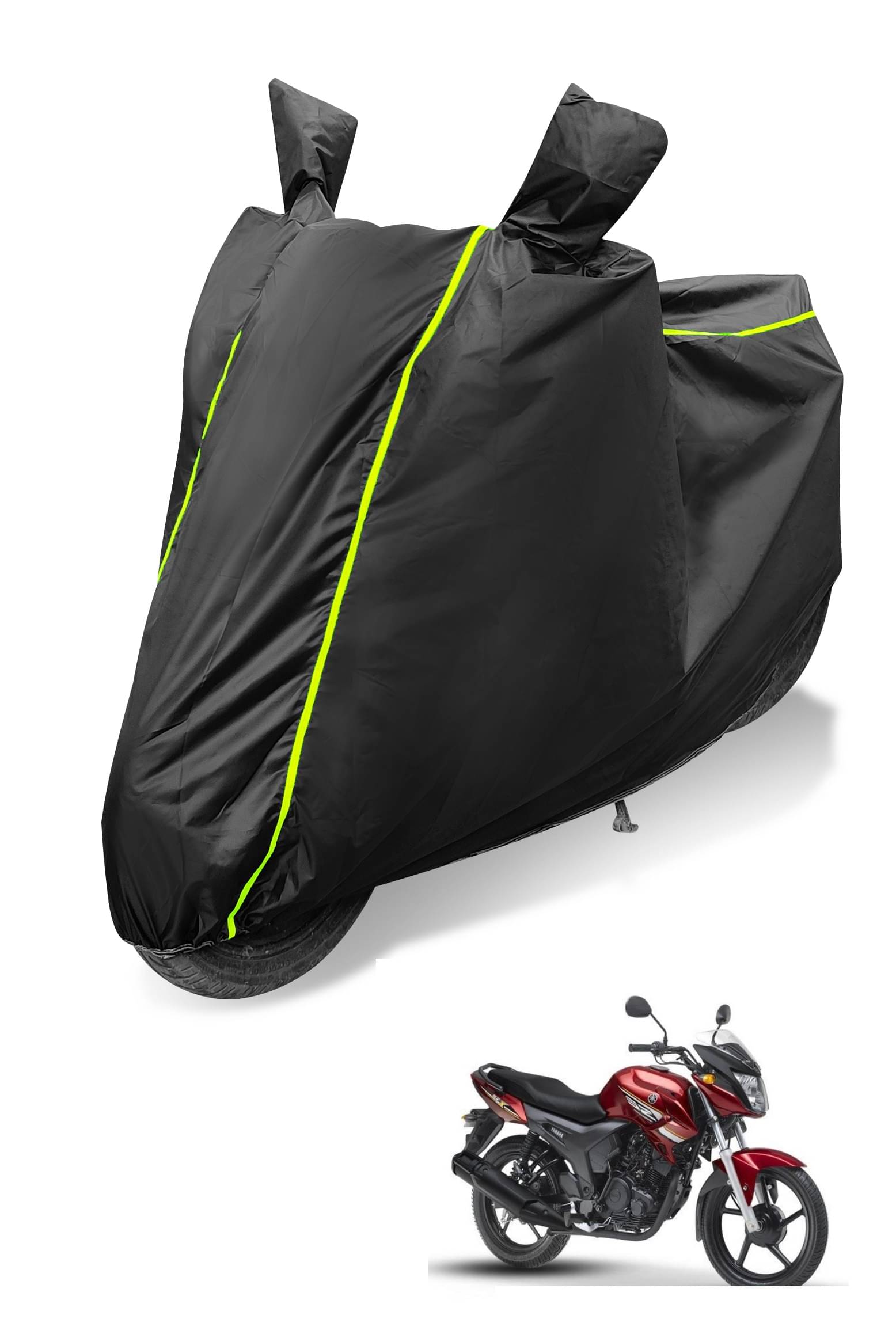 Mockhe Bike Body Cover for Yamaha SZX ( Pack of 1 ) , Black Mockhe Bike Body Cover for Yamaha SZX ( Pack of 1 ) , Black