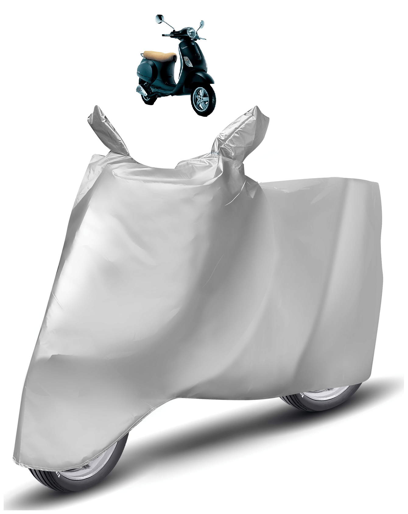 Mockhe Bike Body Cover for Hero All Bike Models ( Pack of 1 ) , Silver Mockhe Bike Body Cover for Hero All Bike Models ( Pack of 1 ) , Silver
