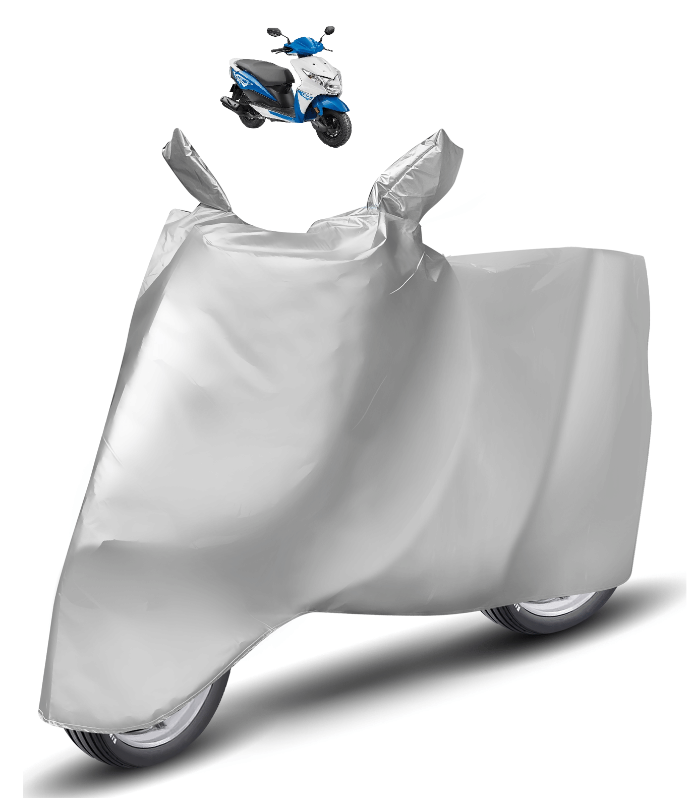 Mockhe Bike Body Cover for Honda Dio ( Pack of 1 ) , Silver Mockhe Bike Body Cover for Honda Dio ( Pack of 1 ) , Silver