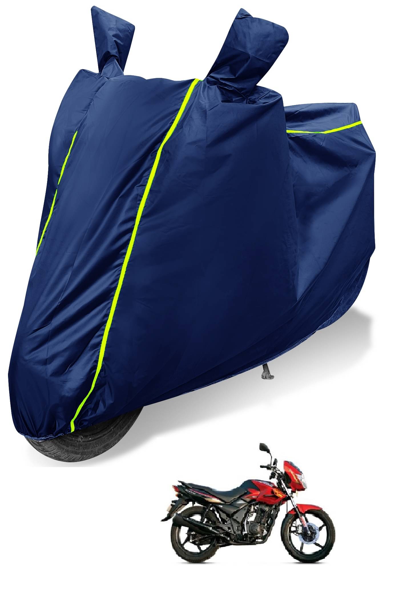     			Mockhe Bike Body Cover for TVS Flame 125 ( Pack of 1 ) , Blue