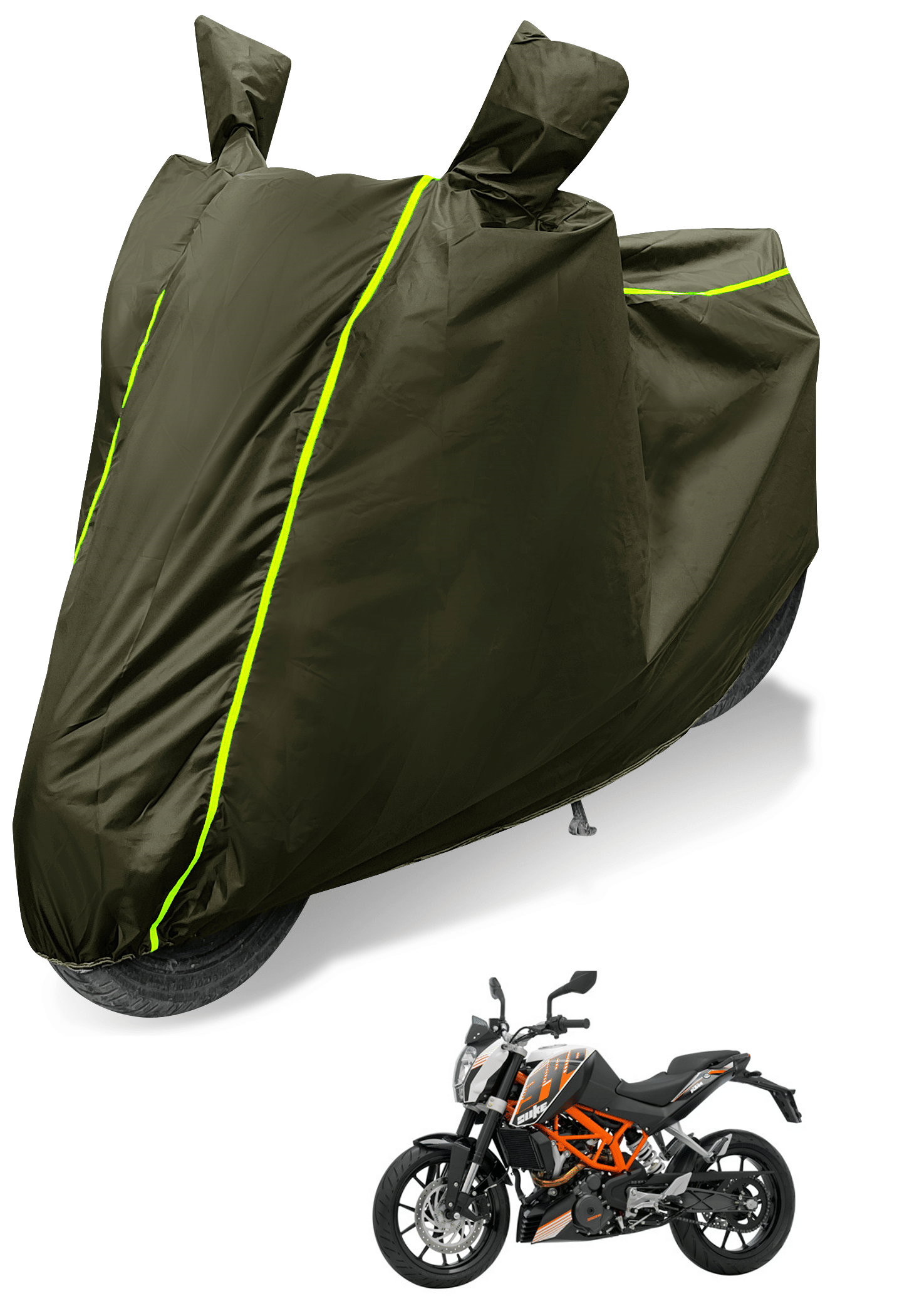     			Mockhe Bike Body Cover for KTM Duke 390 ( Pack of 1 ) , Green