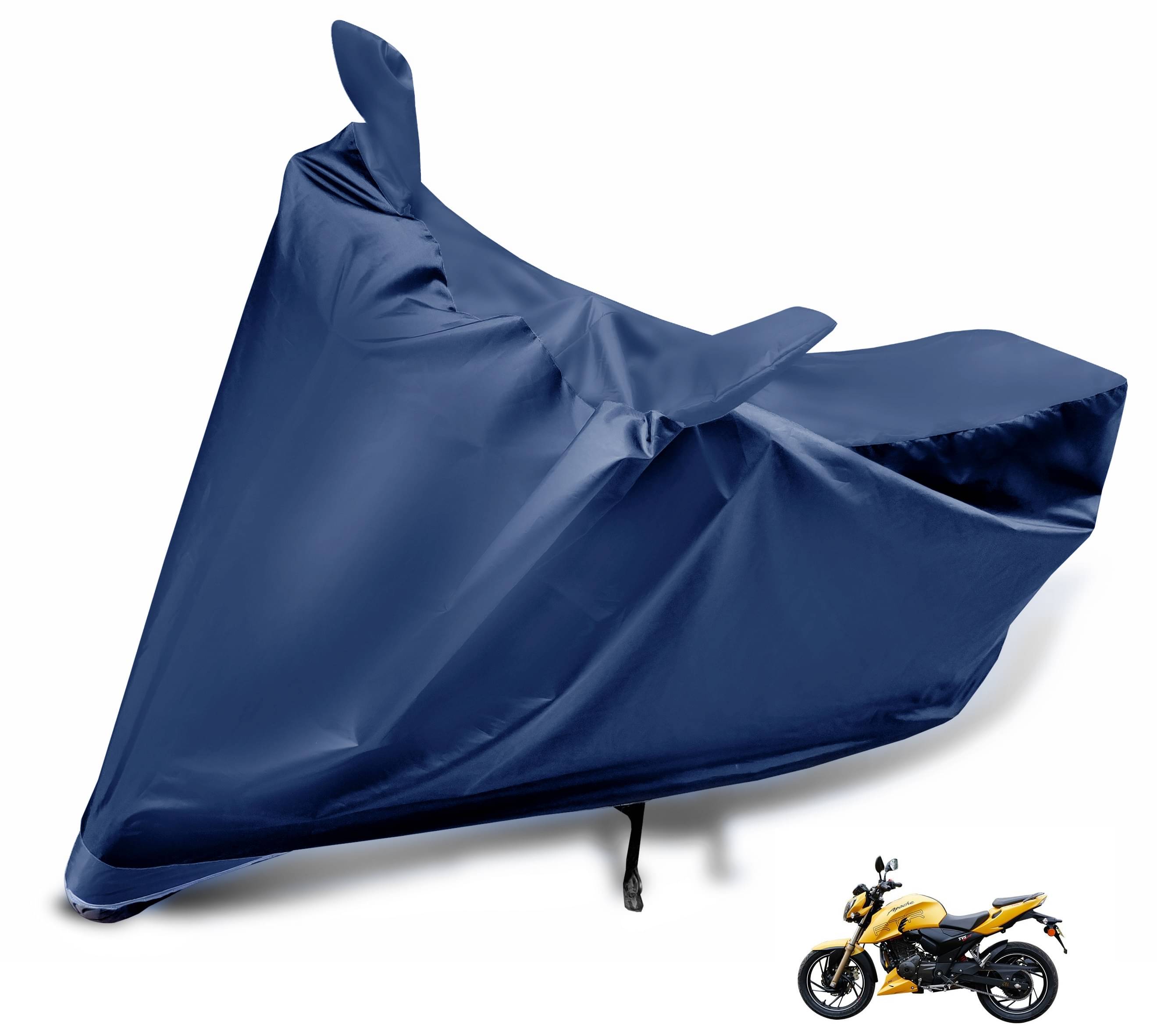 Mockhe Bike Body Cover for TVS Apache RTR 200 4V FI ( Pack of 1 ) , Navy Blue Mockhe Bike Body Cover for TVS Apache RTR 200 4V FI ( Pack of 1 ) , Navy Blue