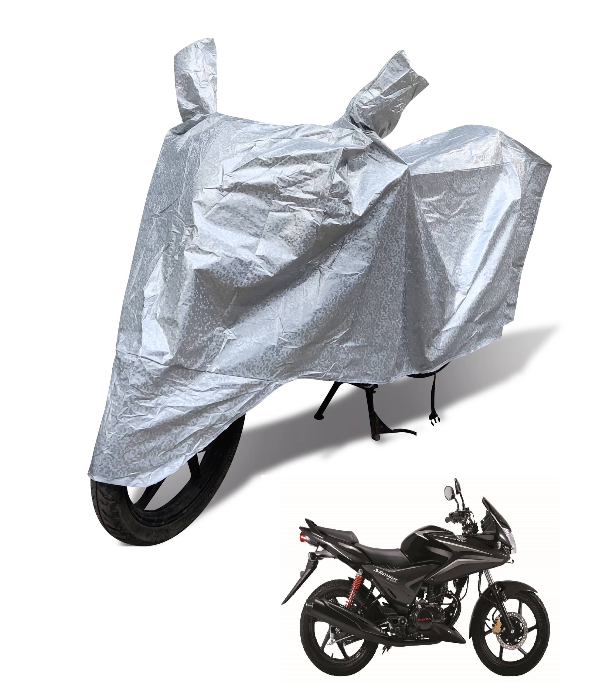 Mockhe Bike Body Cover for Honda CBF Stunner ( Pack of 1 ) , Silver Mockhe Bike Body Cover for Honda CBF Stunner ( Pack of 1 ) , Silver