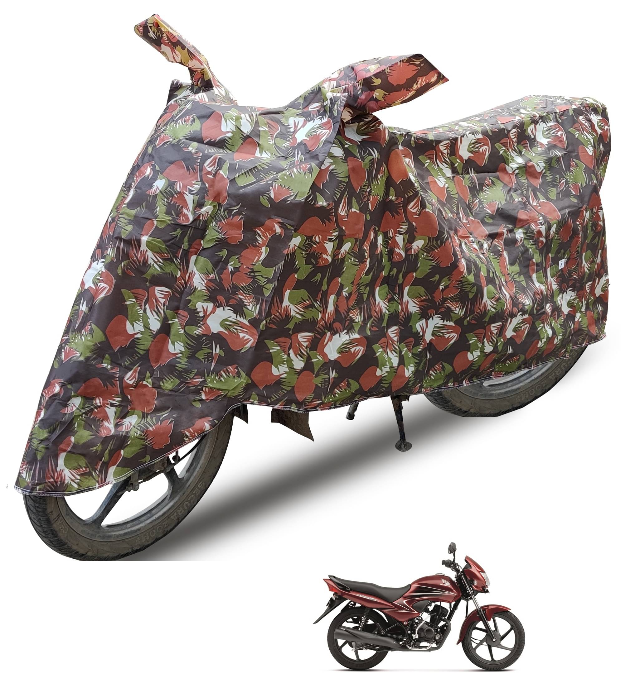 Mockhe Bike Body Cover for Honda DREAM YUGA ( Pack of 1 ) , Brown Mockhe Bike Body Cover for Honda DREAM YUGA ( Pack of 1 ) , Brown