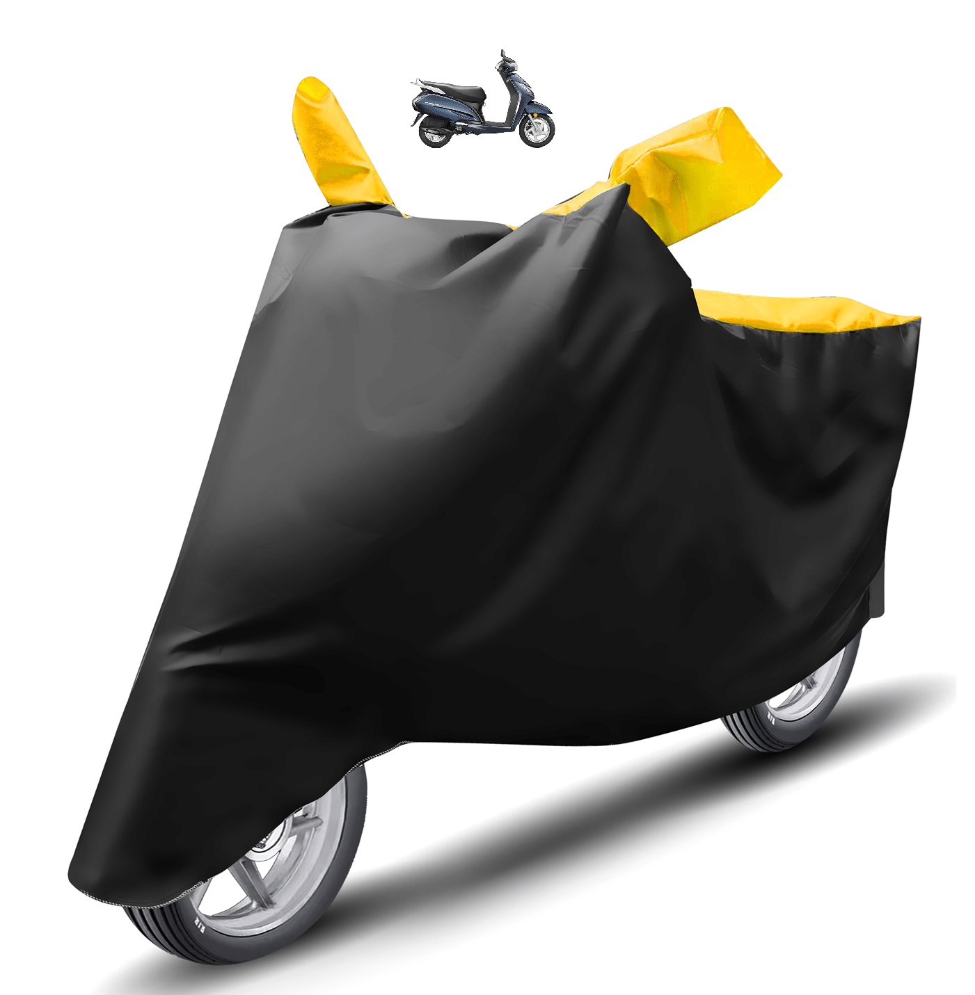 Mockhe Bike Body Cover for Honda Activa 3G ( Pack of 1 ) , Yellow Mockhe Bike Body Cover for Honda Activa 3G ( Pack of 1 ) , Yellow