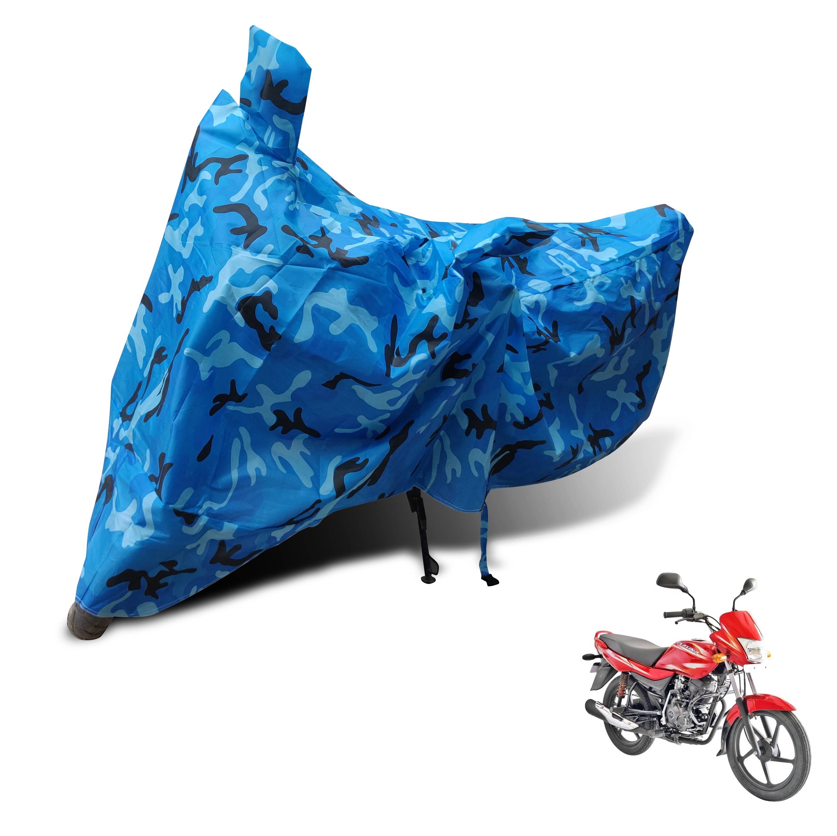     			Mockhe Bike Body Cover for Bajaj Platina 100 ( Pack of 1 ) , Blue