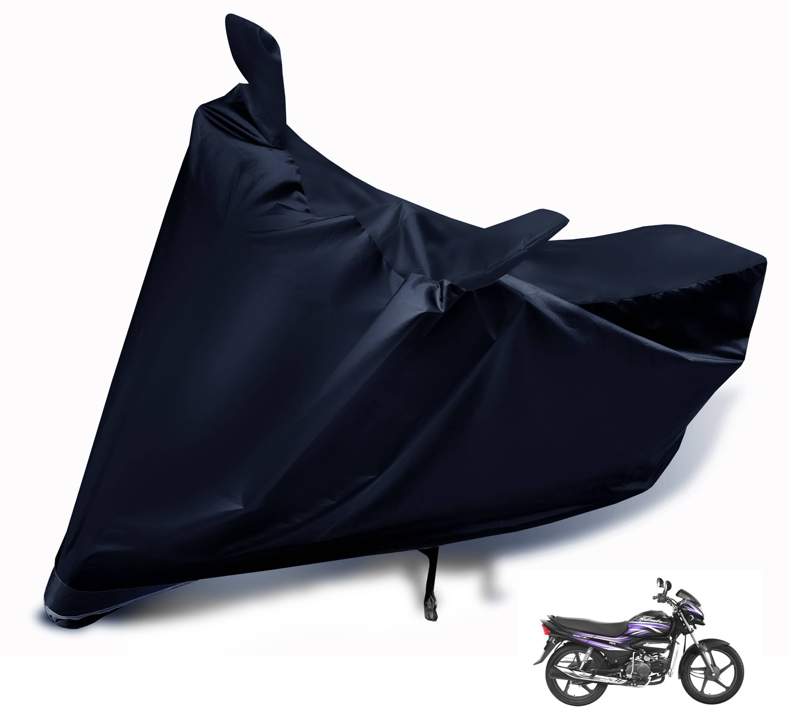     			Mockhe Bike Body Cover for Hero Super Splendor ( Pack of 1 ) , Black