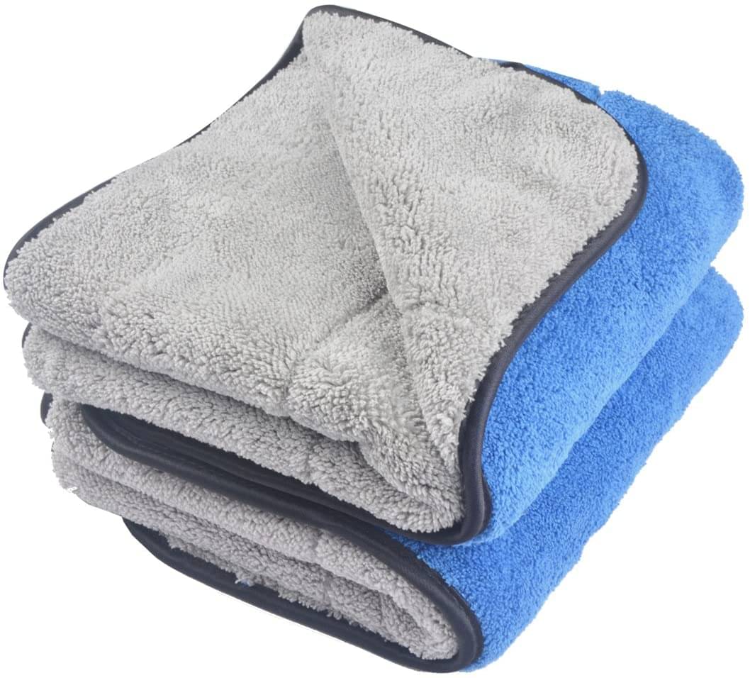 Mockhe Blue 800 GSM Microfiber Cloth For Automobile ( Pack of 2 ) Mockhe Blue 800 GSM Microfiber Cloth For Automobile ( Pack of 2 )