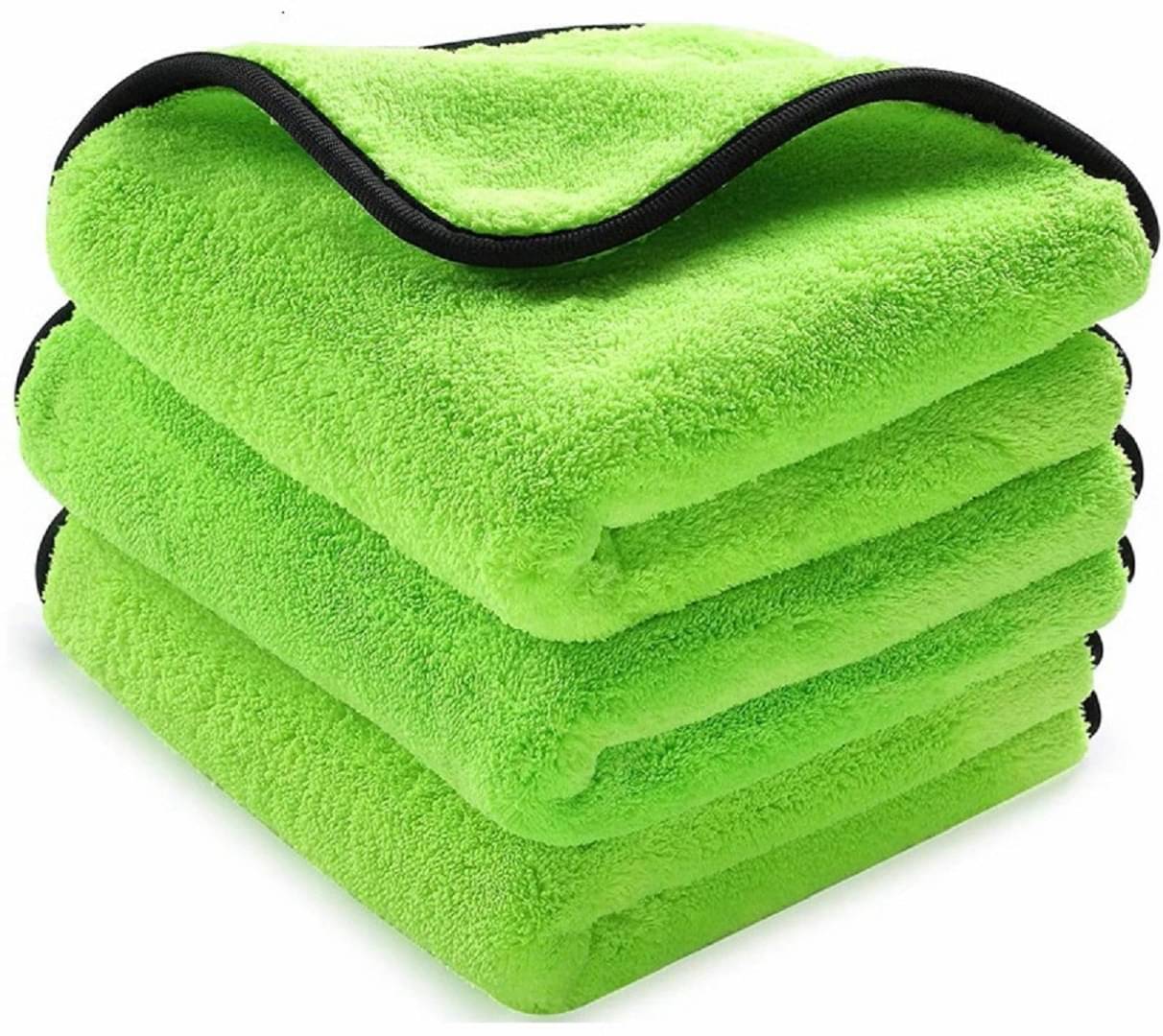     			Mockhe Green 800 GSM Drying Towel For Automobile ( Pack of 3 )