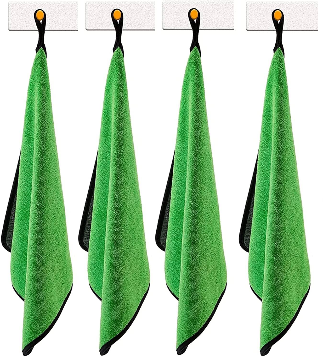 Mockhe Green 800 GSM Drying Towel For Automobile ( Pack of 4 ) Mockhe Green 800 GSM Drying Towel For Automobile ( Pack of 4 )
