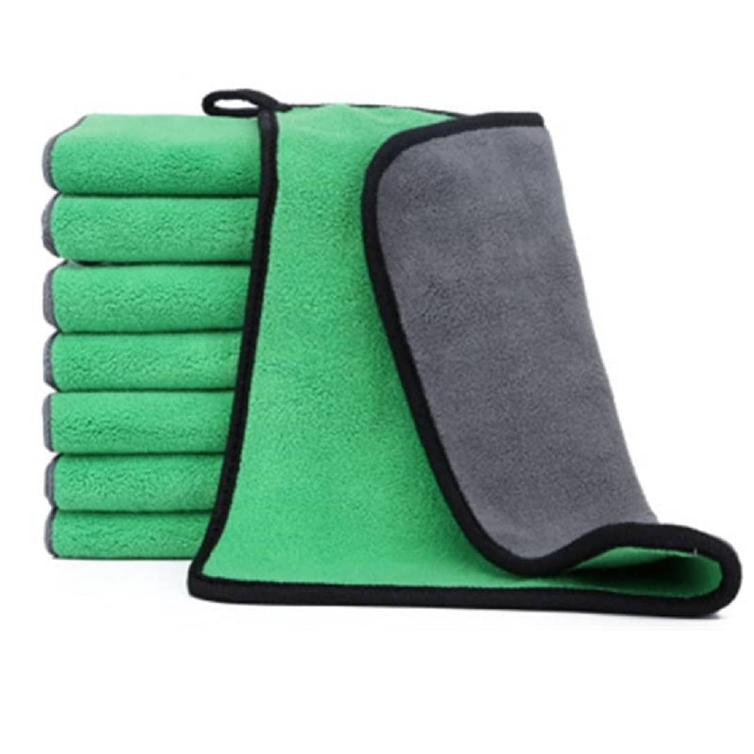 Mockhe Green 800 GSM Drying Towel For Automobile ( Pack of 5 ) Mockhe Green 800 GSM Drying Towel For Automobile ( Pack of 5 )