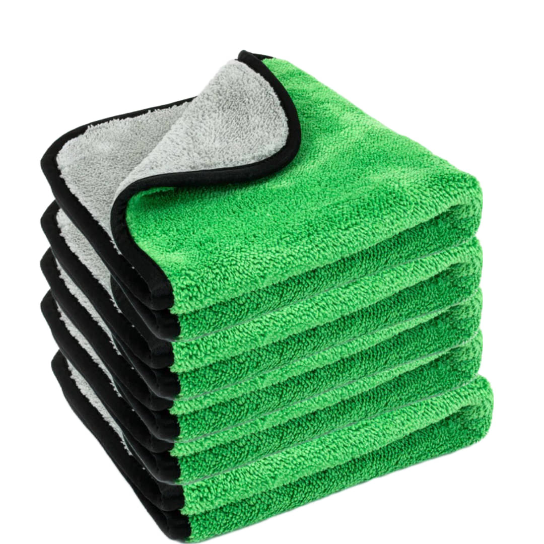 Mockhe Green 800 GSM Microfiber Cloth For Automobile ( Pack of 5 ) Mockhe Green 800 GSM Microfiber Cloth For Automobile ( Pack of 5 )