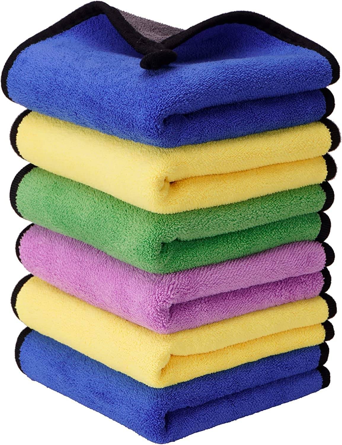 Mockhe Multicolor 600 GSM Microfiber Cloth For Automobile ( Pack of 2 ) Mockhe Multicolor 600 GSM Microfiber Cloth For Automobile ( Pack of 2 )