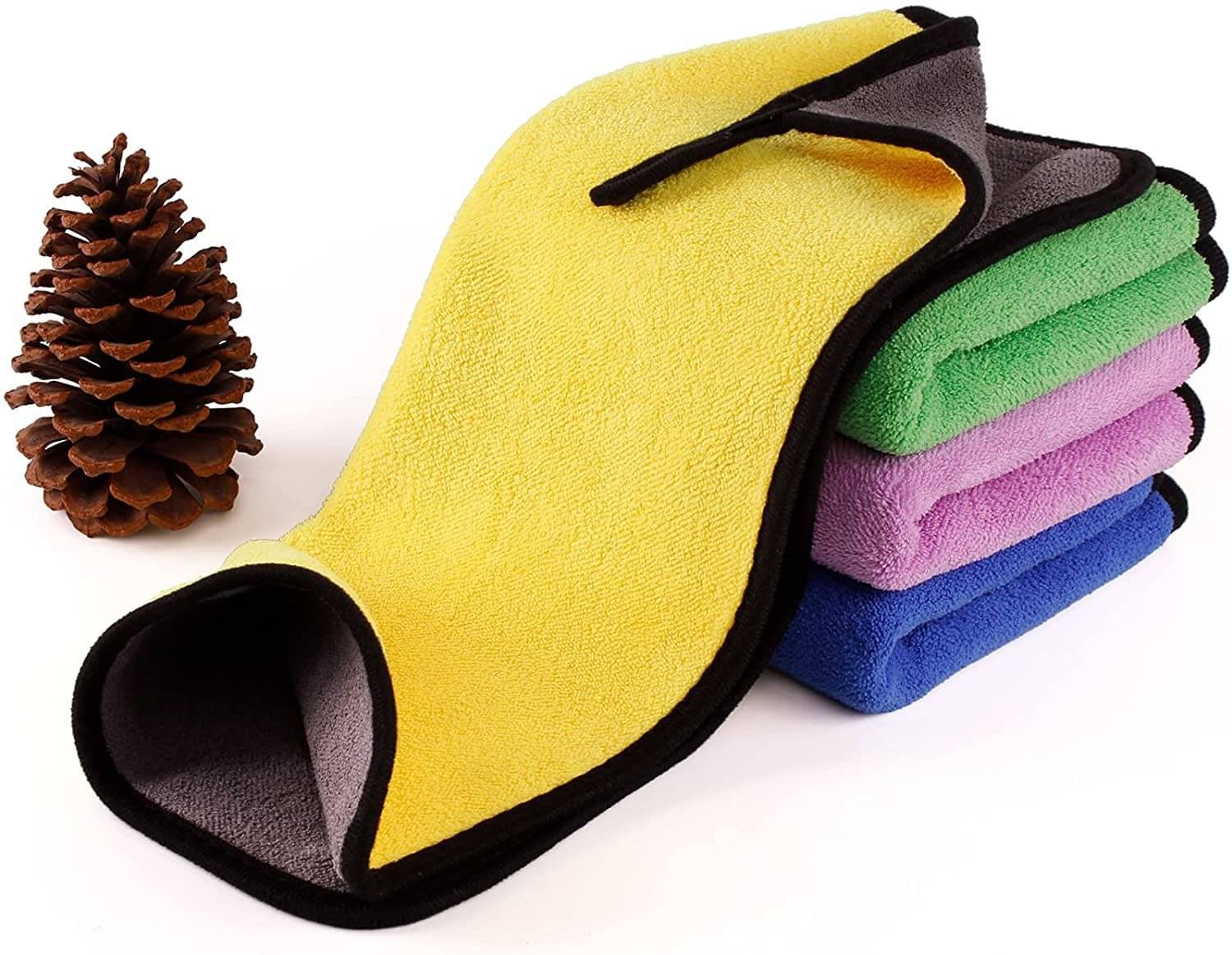 Mockhe Multicolor 600 GSM Microfiber Cloth For Automobile ( Pack of 3 ) Mockhe Multicolor 600 GSM Microfiber Cloth For Automobile ( Pack of 3 )