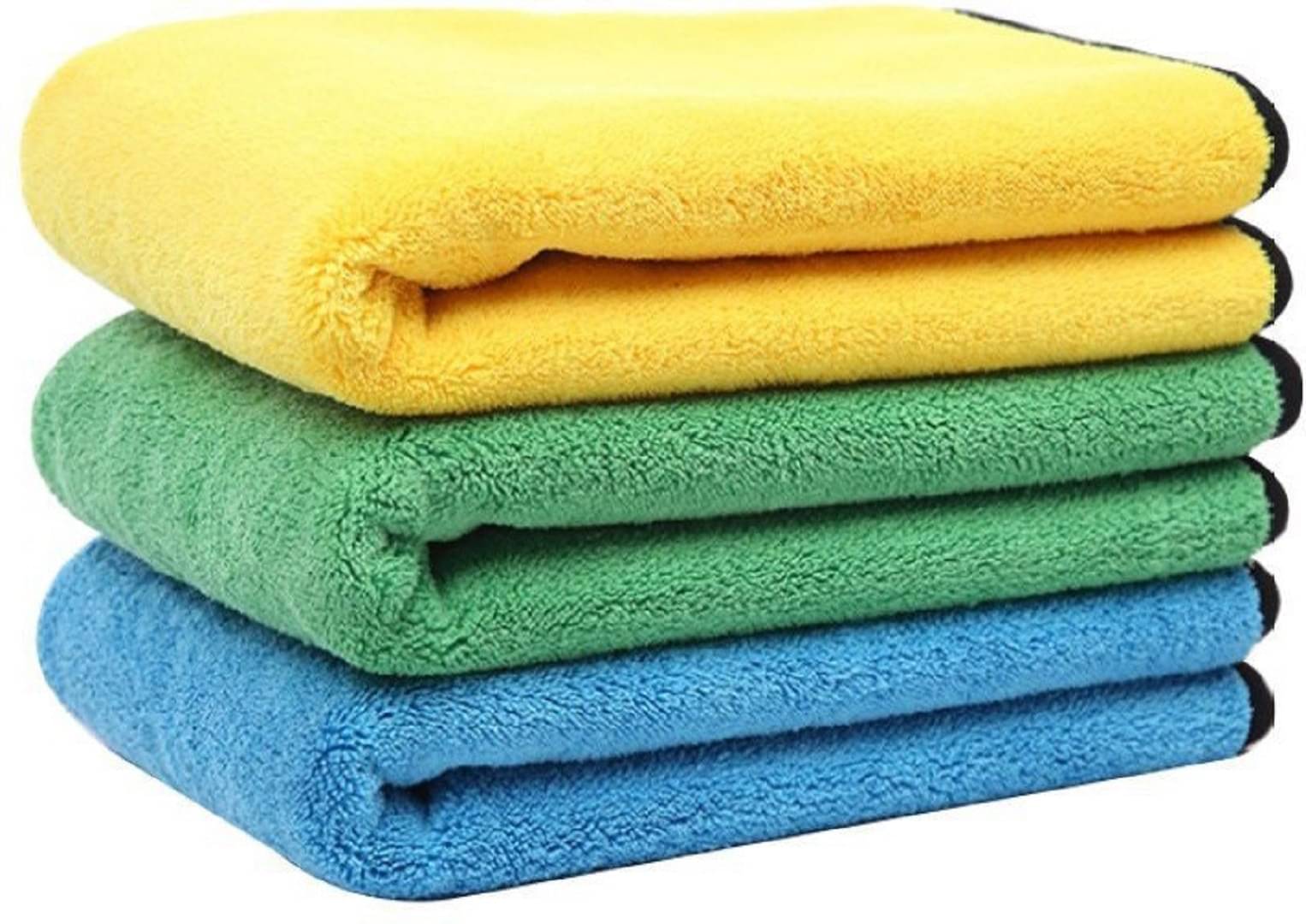 Mockhe Multicolor 800 GSM Drying Towel For Automobile ( Pack of 3 ) Mockhe Multicolor 800 GSM Drying Towel For Automobile ( Pack of 3 )