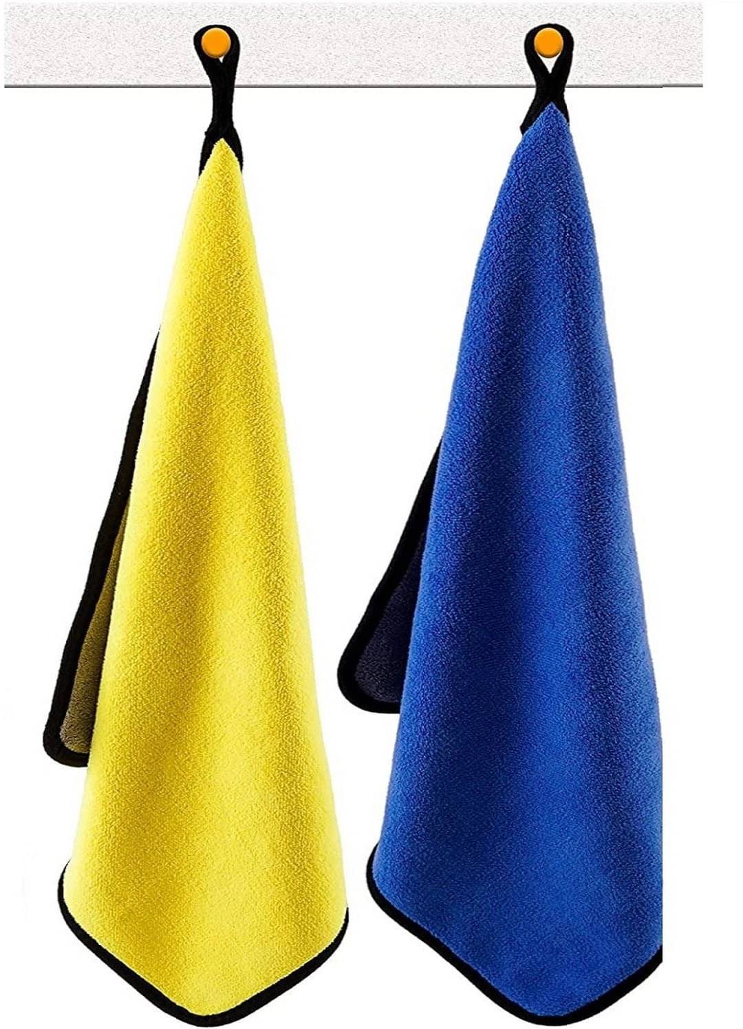 Mockhe Multicolor 800 GSM Drying Towel For Automobile ( Pack of 2 ) Mockhe Multicolor 800 GSM Drying Towel For Automobile ( Pack of 2 )