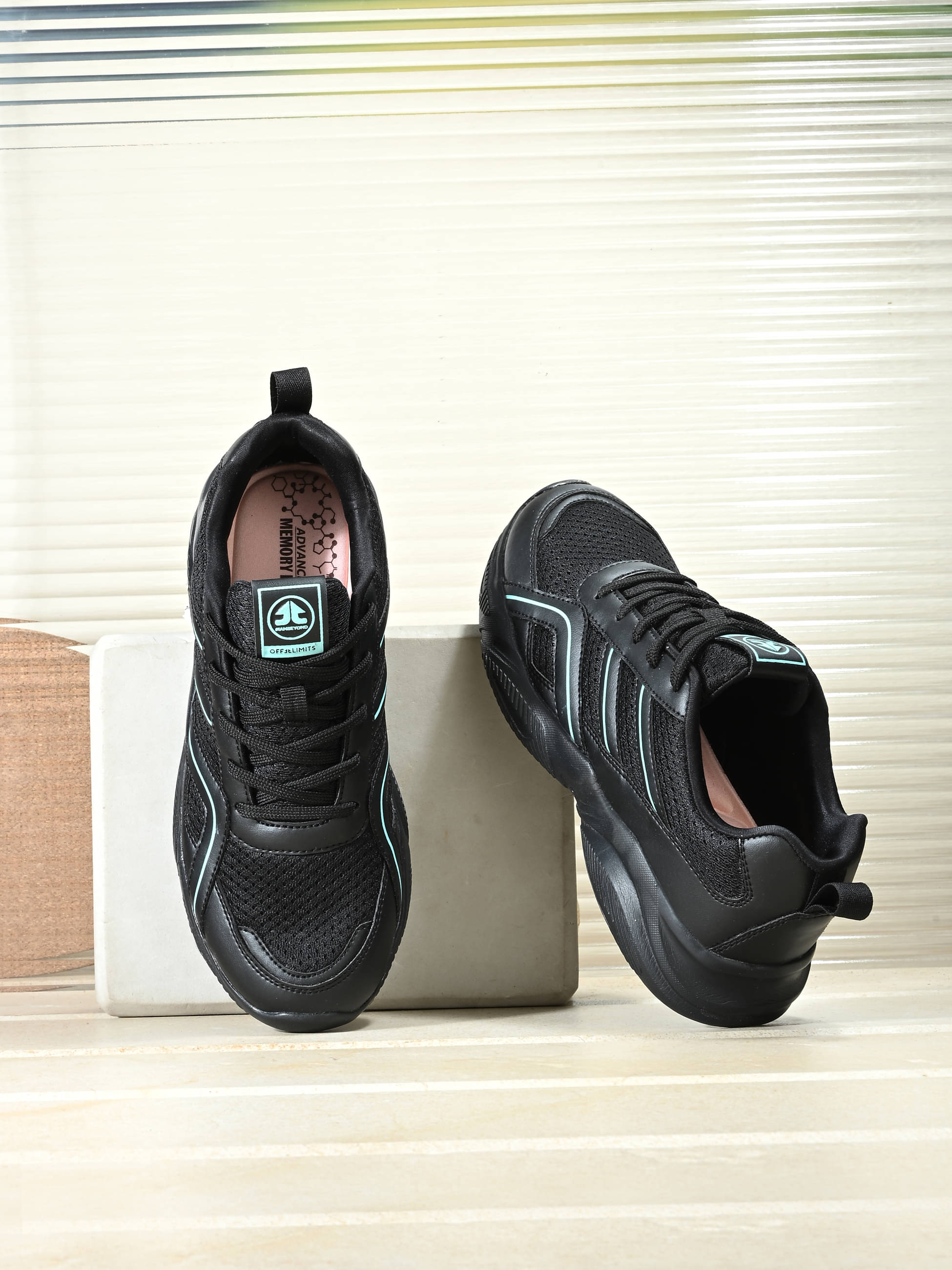     			OFF LIMITS - Black Women's Running Shoes