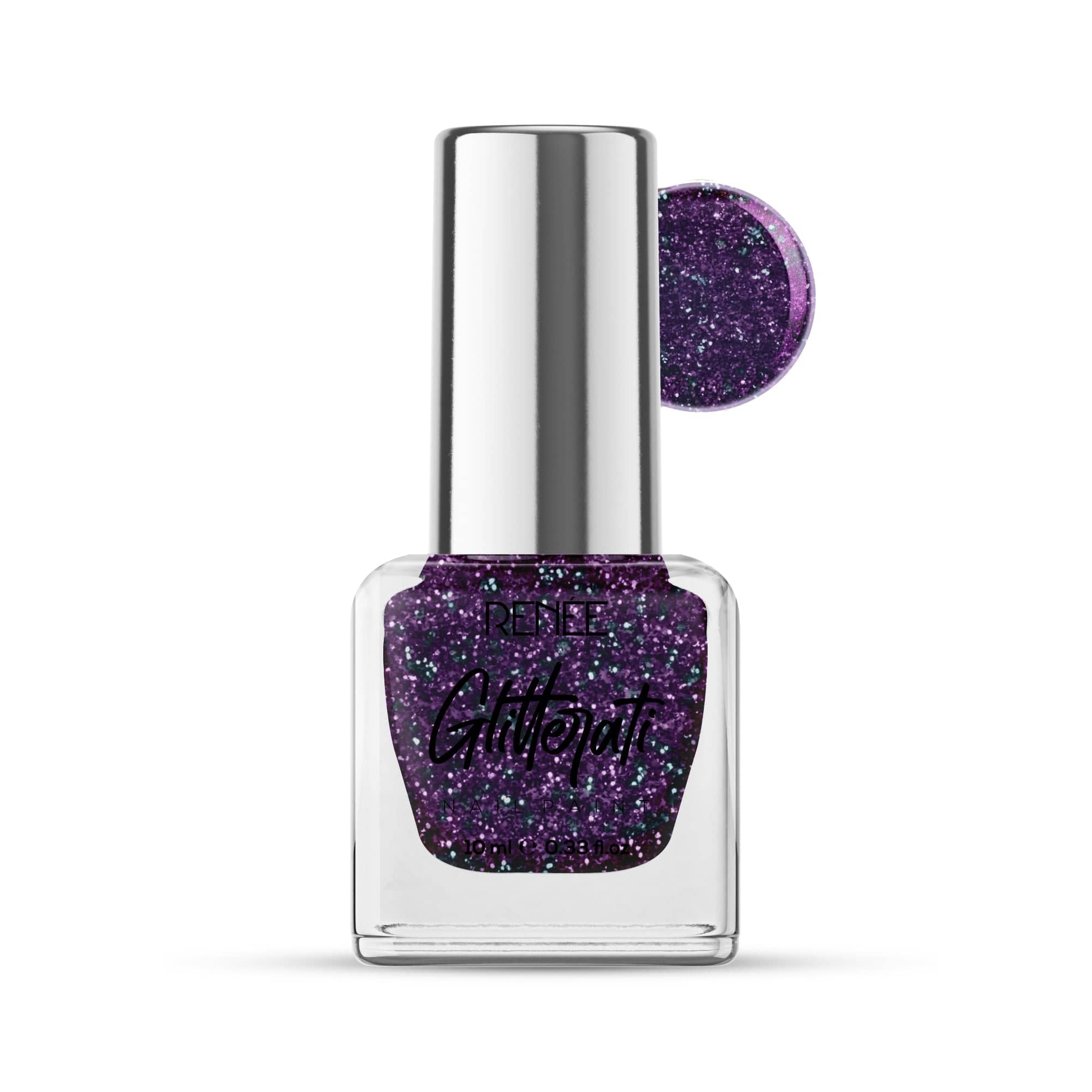 GLITTERATI NAIL PAINT- STARRY PURPLE 10ML