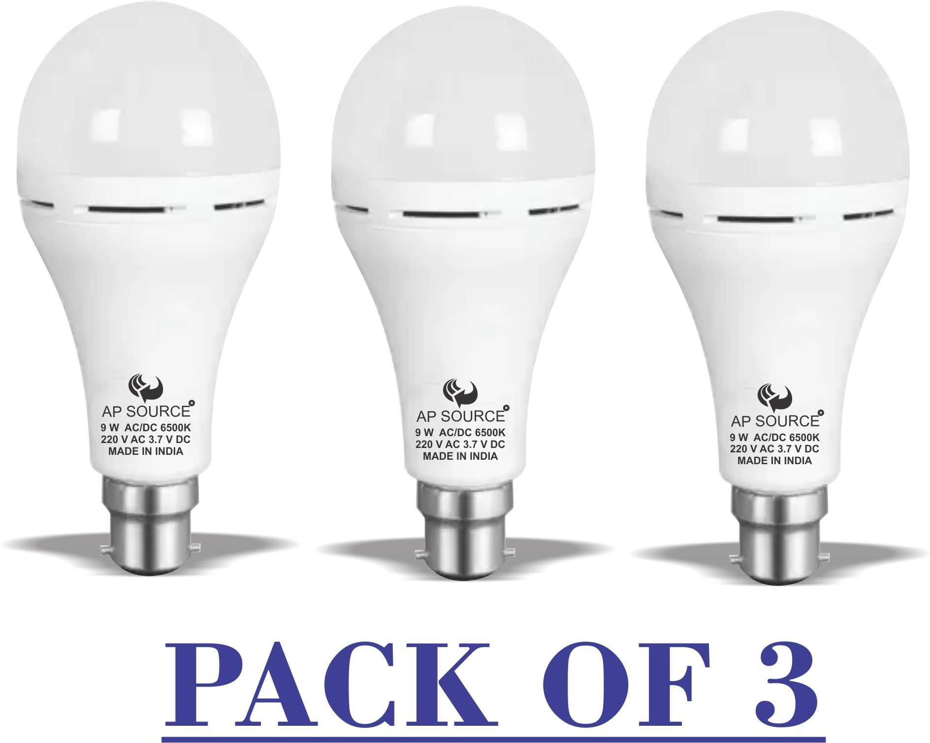 SPARKWORLD 9W Cool Day Light Inverter Bulb ( Pack of 3 ) SPARKWORLD 9W Cool Day Light Inverter Bulb ( Pack of 3 )