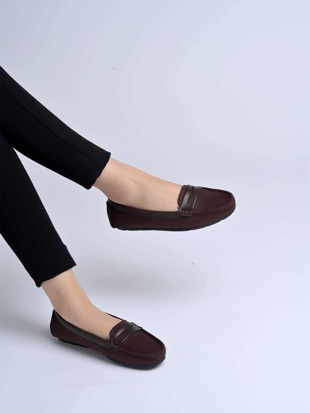     			Shoetopia Brown Women's Loafers