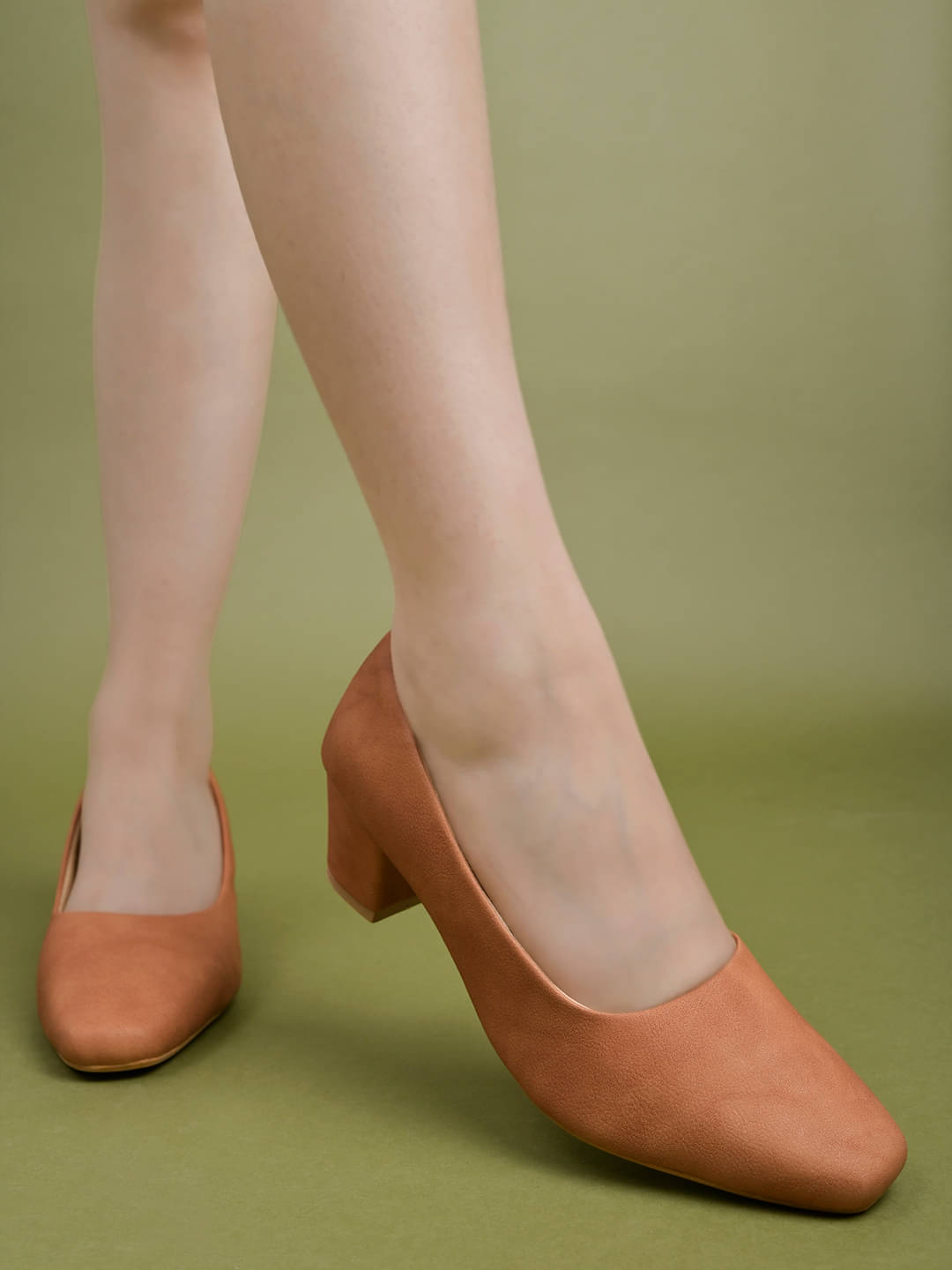 Shoetopia Tan Women's Pumps Heels Shoetopia Tan Women's Pumps Heels