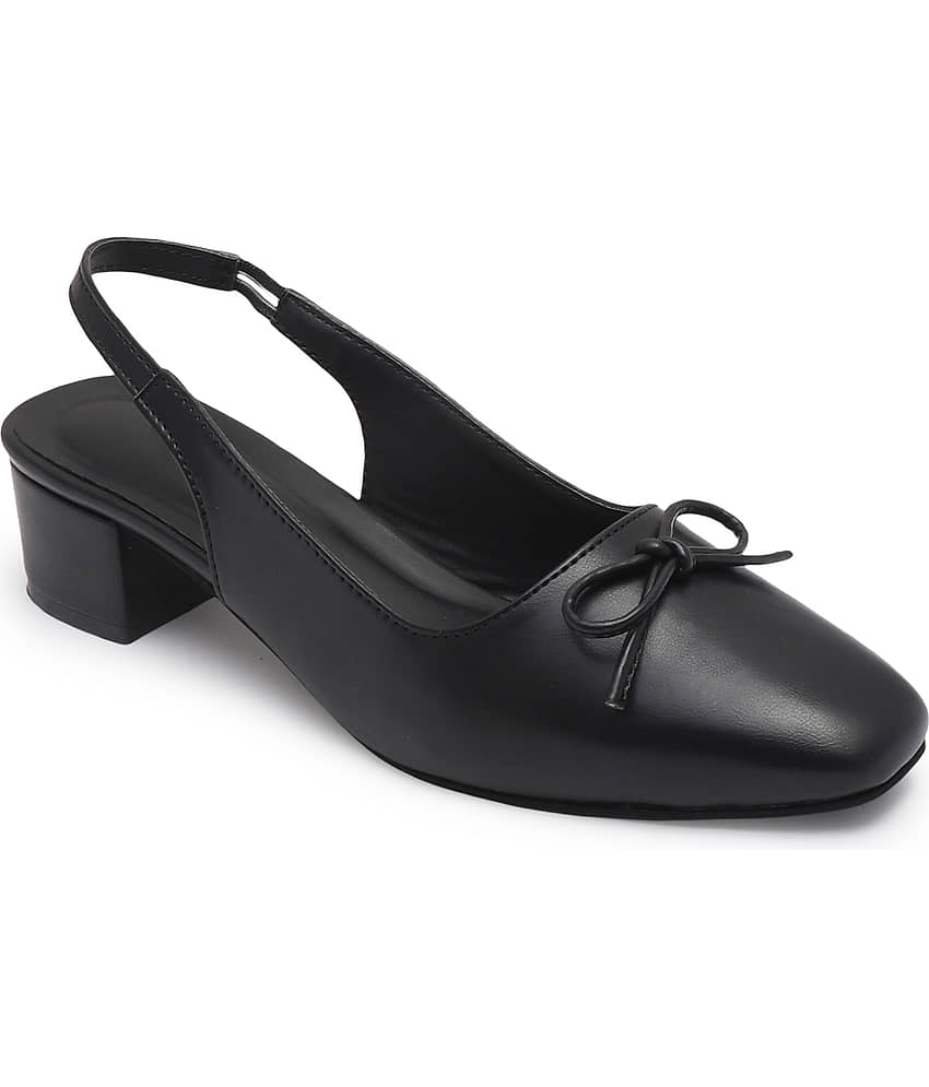 Sneakersvilla Black Women's Mules Heels - Heels | Buy online on ZillyBuy
