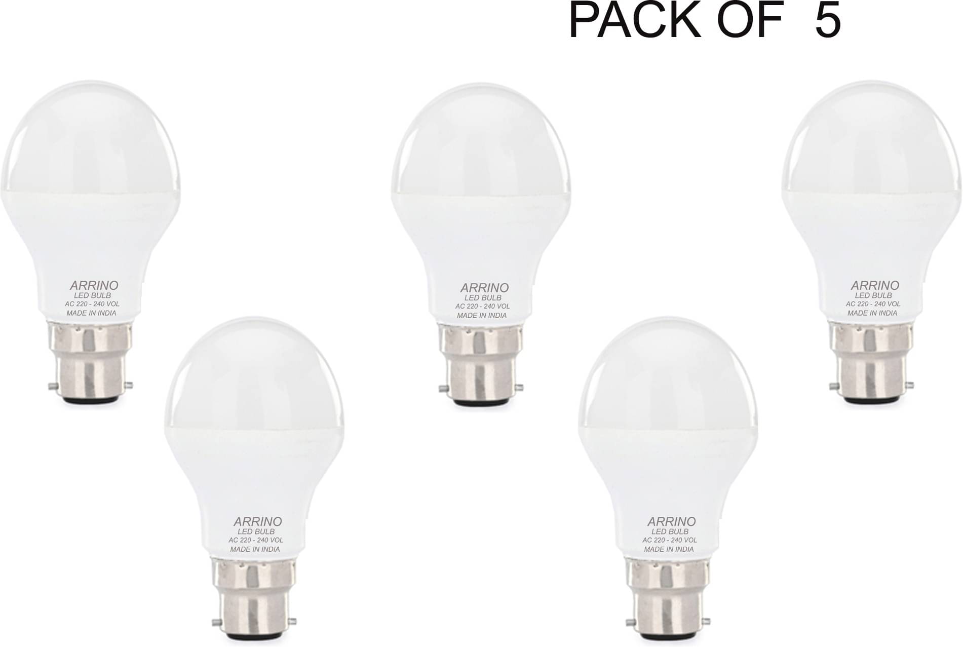 Spark World 9W Cool Day Light LED Bulb ( Pack of 5 ) Spark World 9W Cool Day Light LED Bulb ( Pack of 5 )