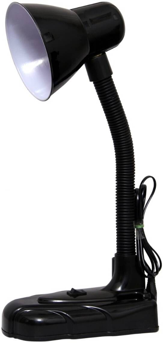     			Spark World Black Study Table Lamp ( Pack of 1 )